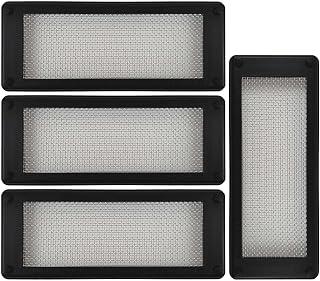 Roshield Pest Proofing Air Brick Mesh Vent Cover | Mouse Insect Rodent Control Prevention x 4 (Black, Standard)
