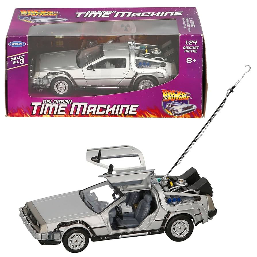 Welly 09066 Back to The Future 1 Delorean Time Machine