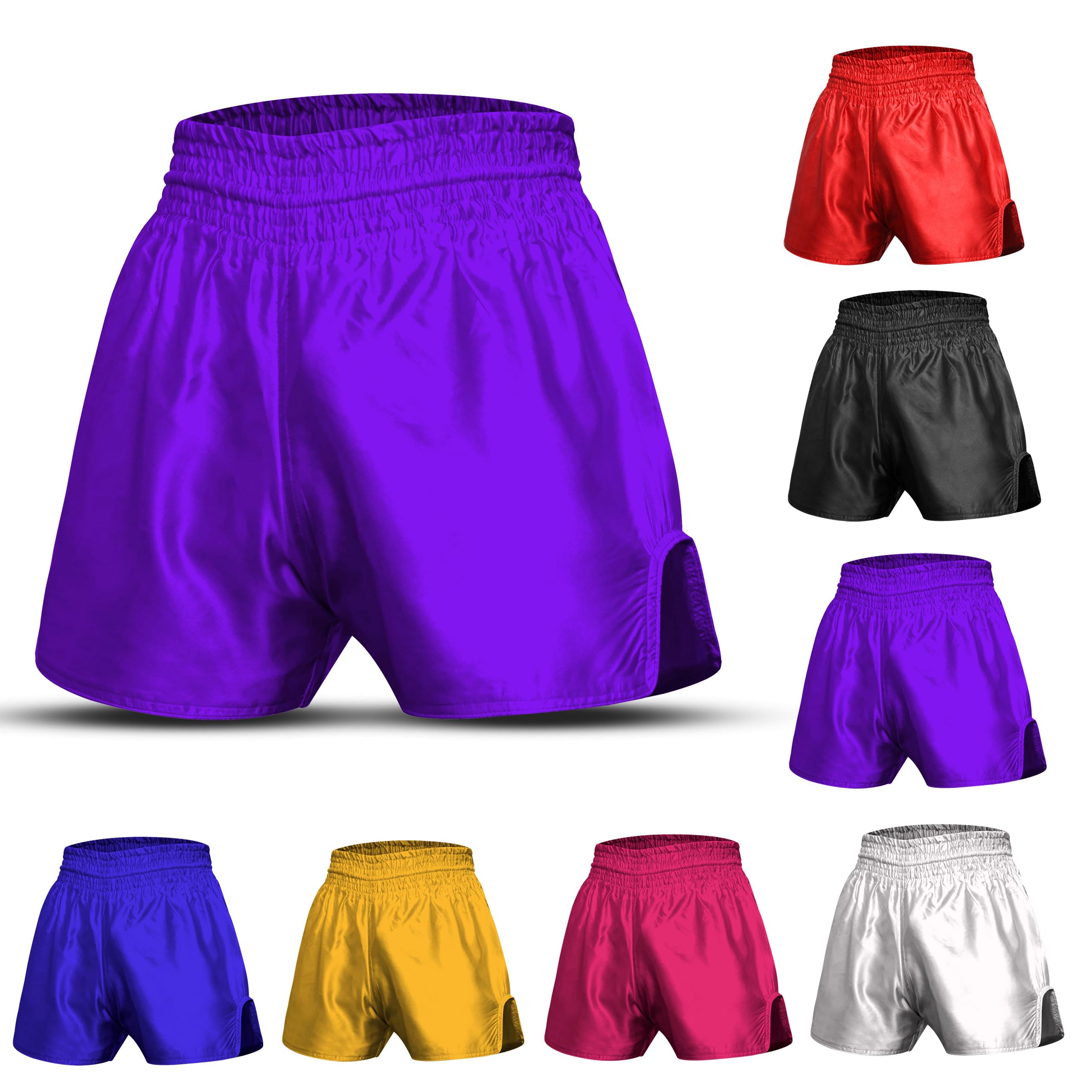 Agile Dragon Unisex Purple Bjj Shorts For Men – Mma Fight Shorts, No Gi, Jiu Jitsu, Grappling, Boxing, Kickboxing, Cage Fighting, Ufc Training Shorts, 4X-Large