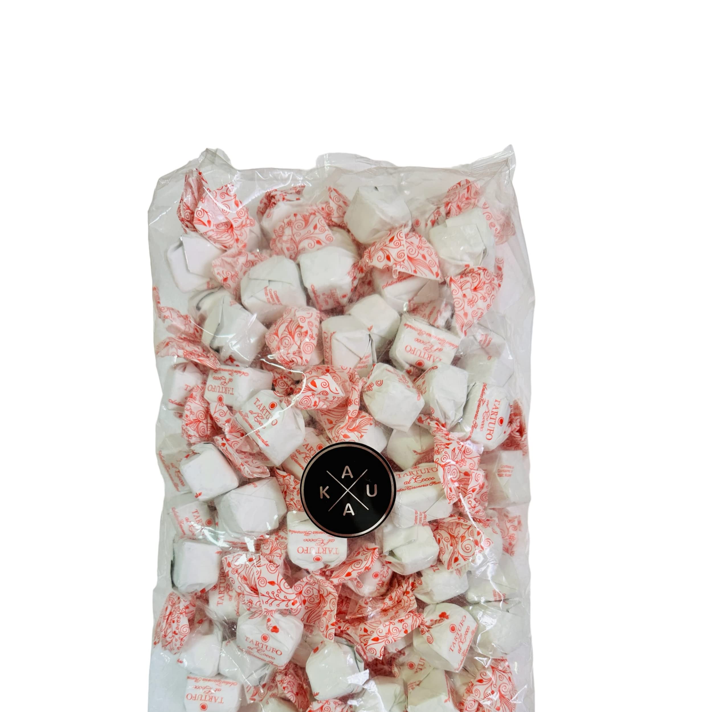 1kg Tartufi dolce cocco von Antica Torroneria Piemontese. Italienische Trüffel-Pralinen mit weißer Schokolade, Kokos und Piemont-Haselnüssen, 1 kg Beutel KAUKAU Edition