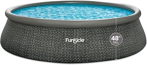 Miniatura 20 de Funsicle Quickset - Piscina inflable redonda de 15 x 36 pulgadas con bomba de filtro, fácil instalación con diseño de anillo superior