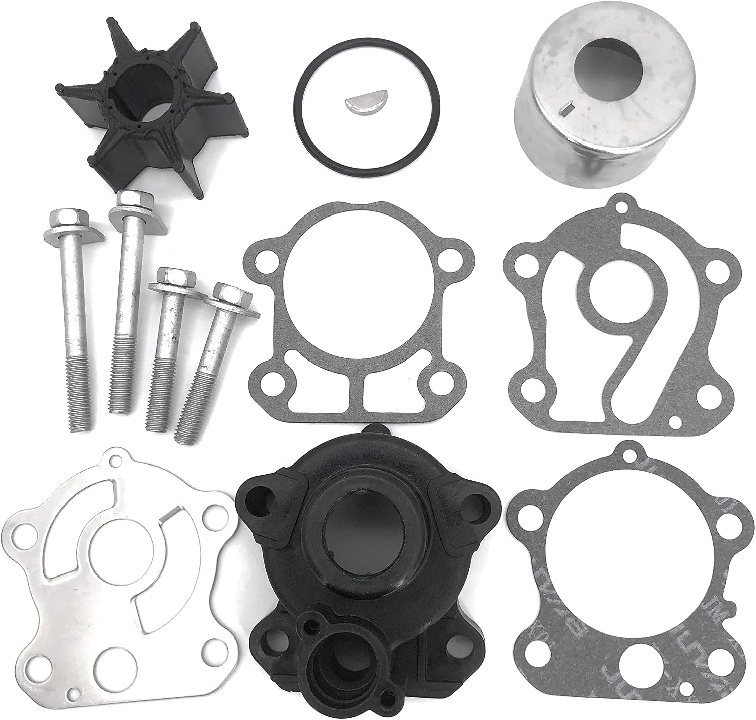 67F-W0078-00-00 18-3409 Water Pump Impeller Repair Kit For Yamaha 75 80 90 100 HP 4-Stroke Outboard Sierra 18-3451 75HP 80HP 90HP 100HP F75LA F75TLR F80TLR F90LA F90TLR 1999-2017