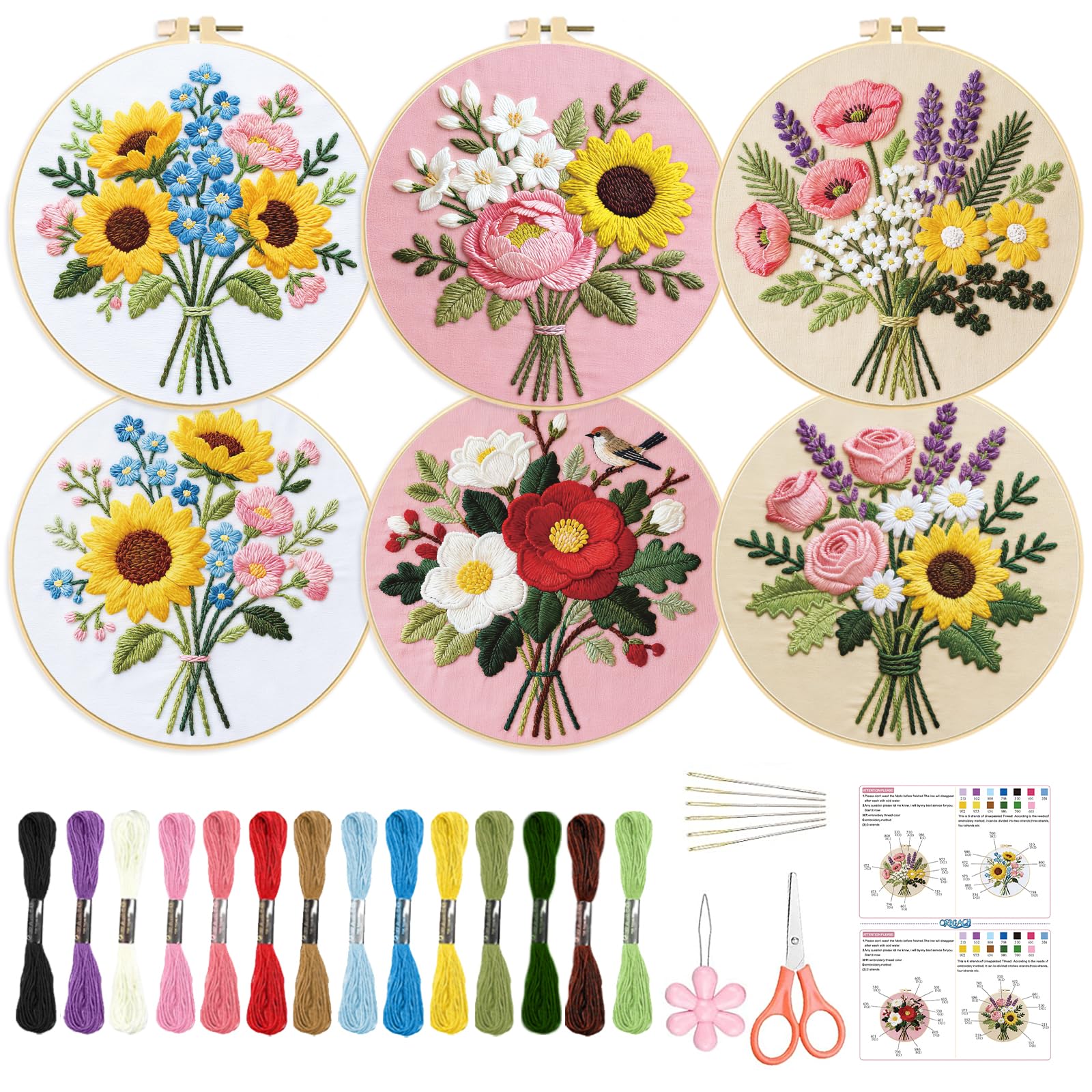 DIY Christmas Embroidery Kit - Snowflake Designs -10