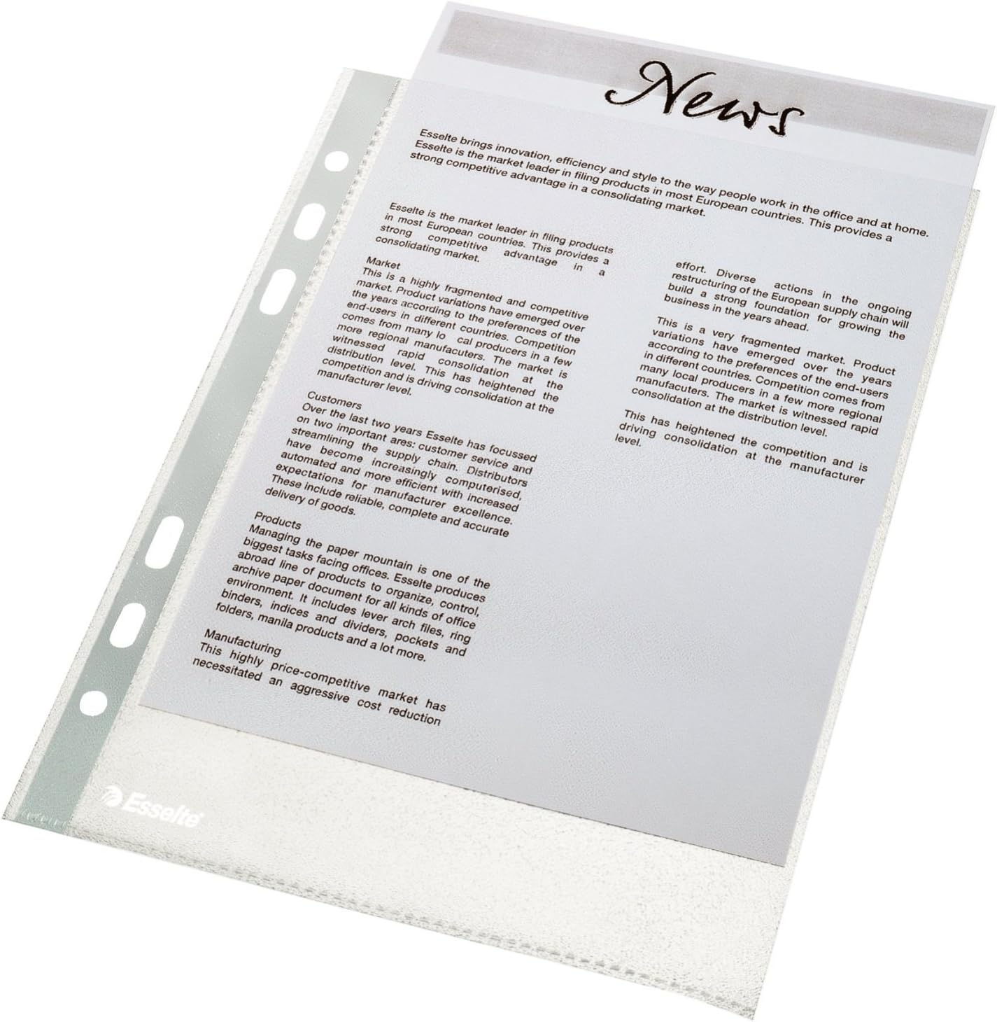 Pochette Perforée à Soufflet Avec Rabat - Polypropylène 20/100e - A4 - Incolore