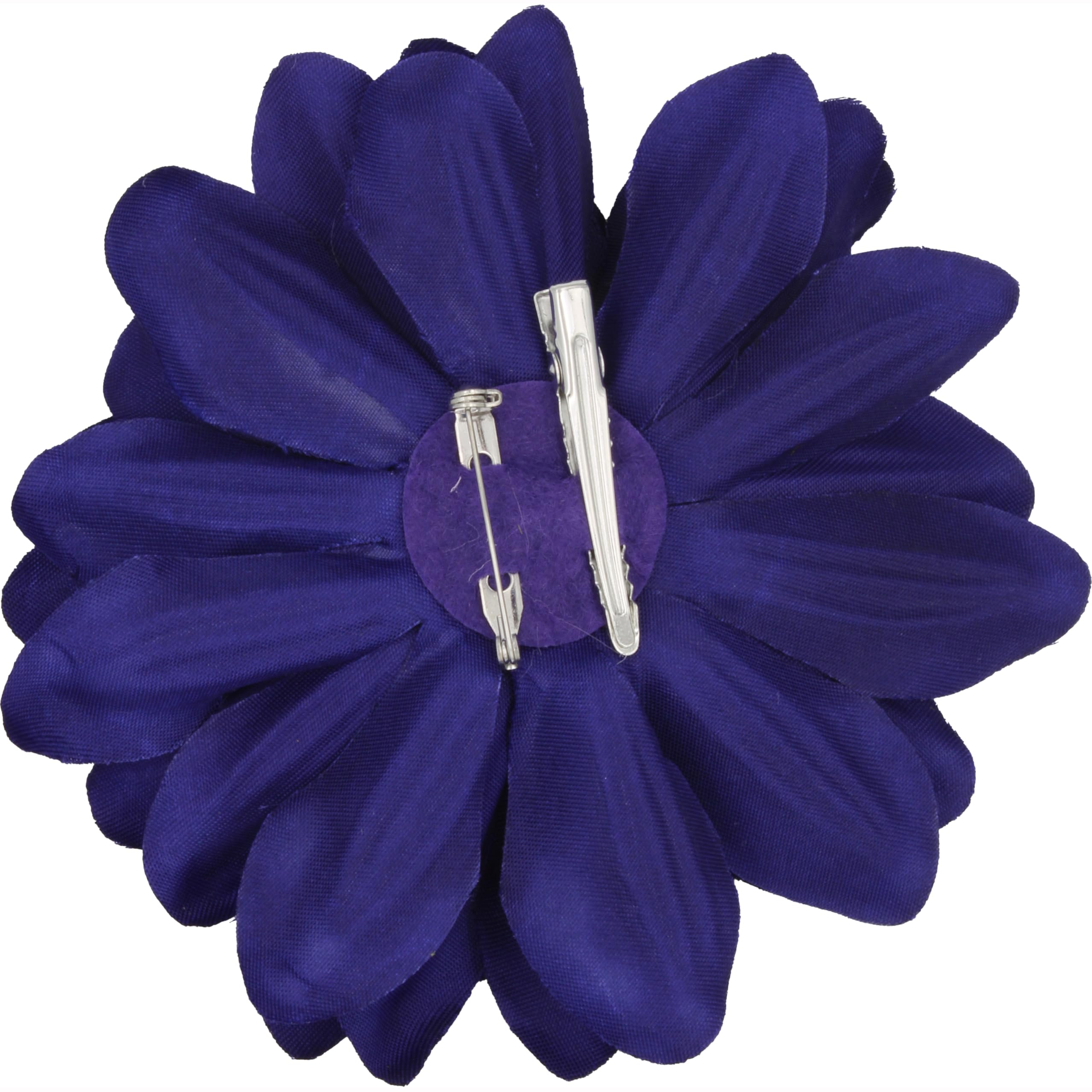 Flower Hair Clips Fascinator Ideal for Weddings Chrysanthemum Navy Blue Flower Hair Clips - Image 2