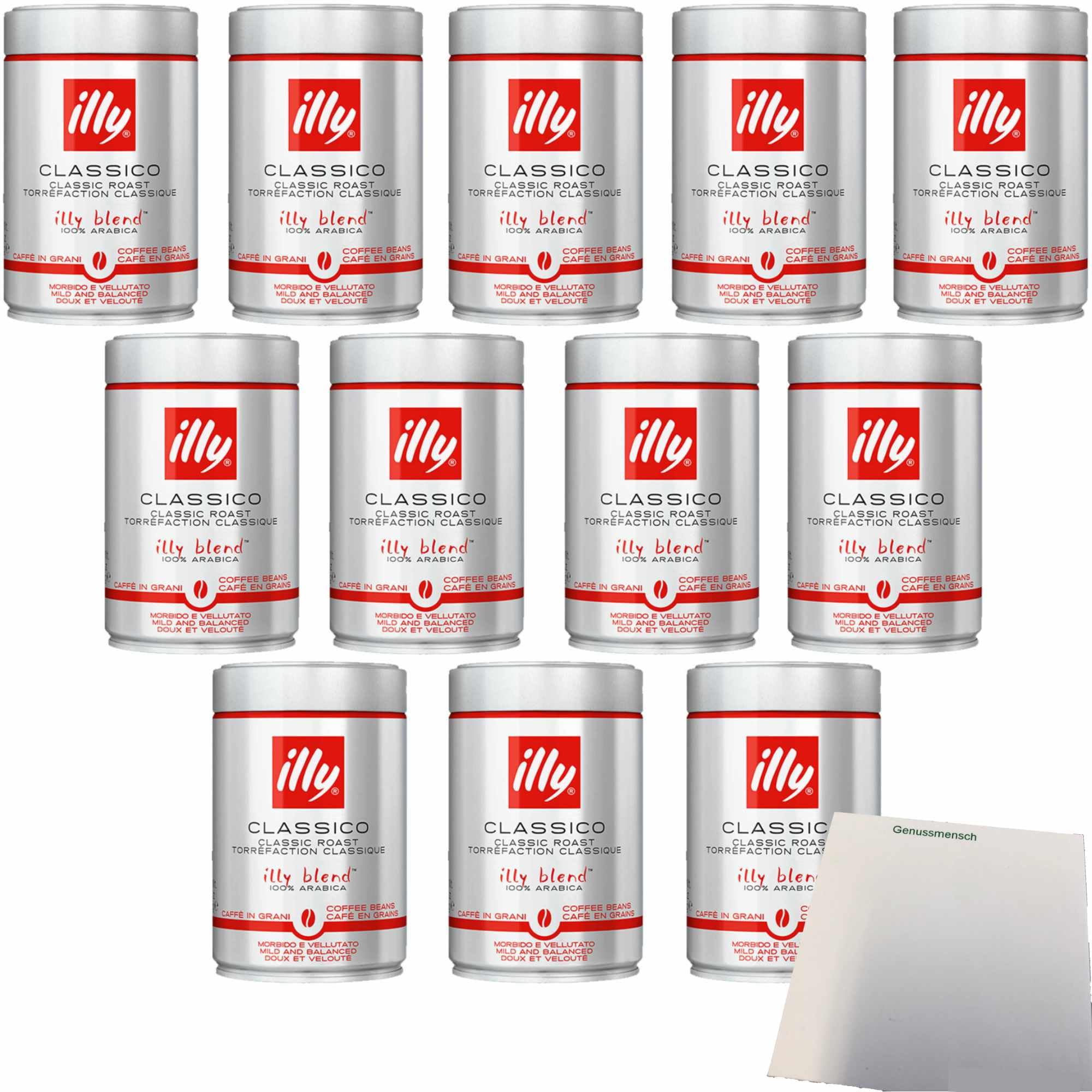 illy Espresso Normal Roast - Grano entero (250 g, 12 unidades)