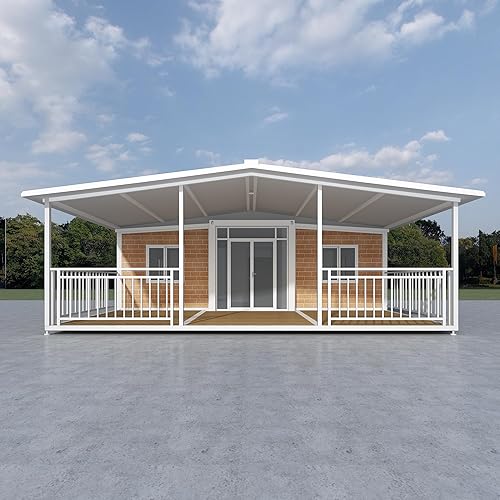 Customizable Portable Foldable Tiny Houses to Live in for Adults 20ft/30ft/40ft Prefab Tiny Mobile Home with Bedrooms & Kitchen Bathroom Container House