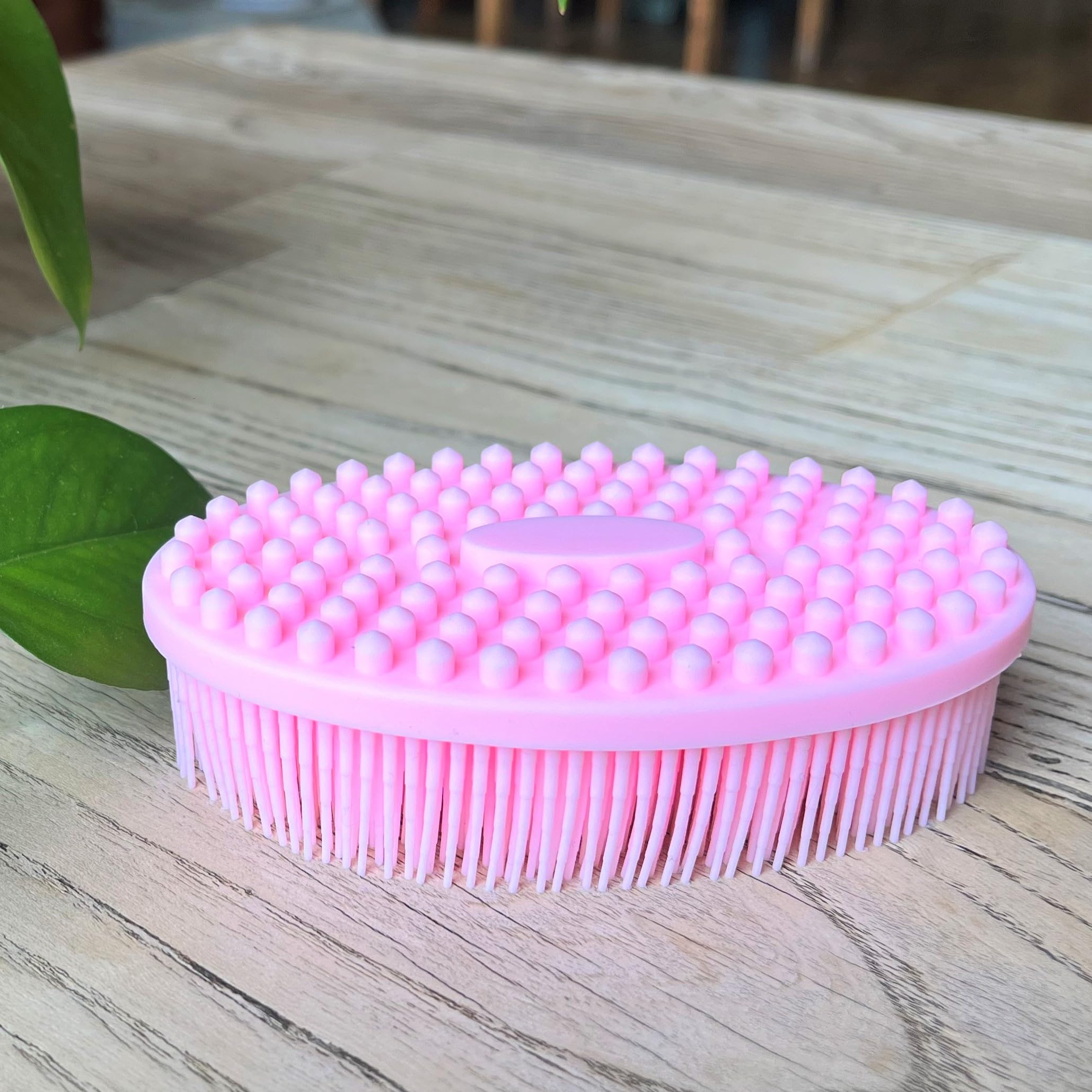 Premium Sensory Brush for Kids or Autism,Soft Silicone Body Scrubber,2 in 1 Sensory Room Occupational Therapy Brushes,Silicone Loofah,Pet Shower Brush Bath Brush Shampoo Brush - Image 4
