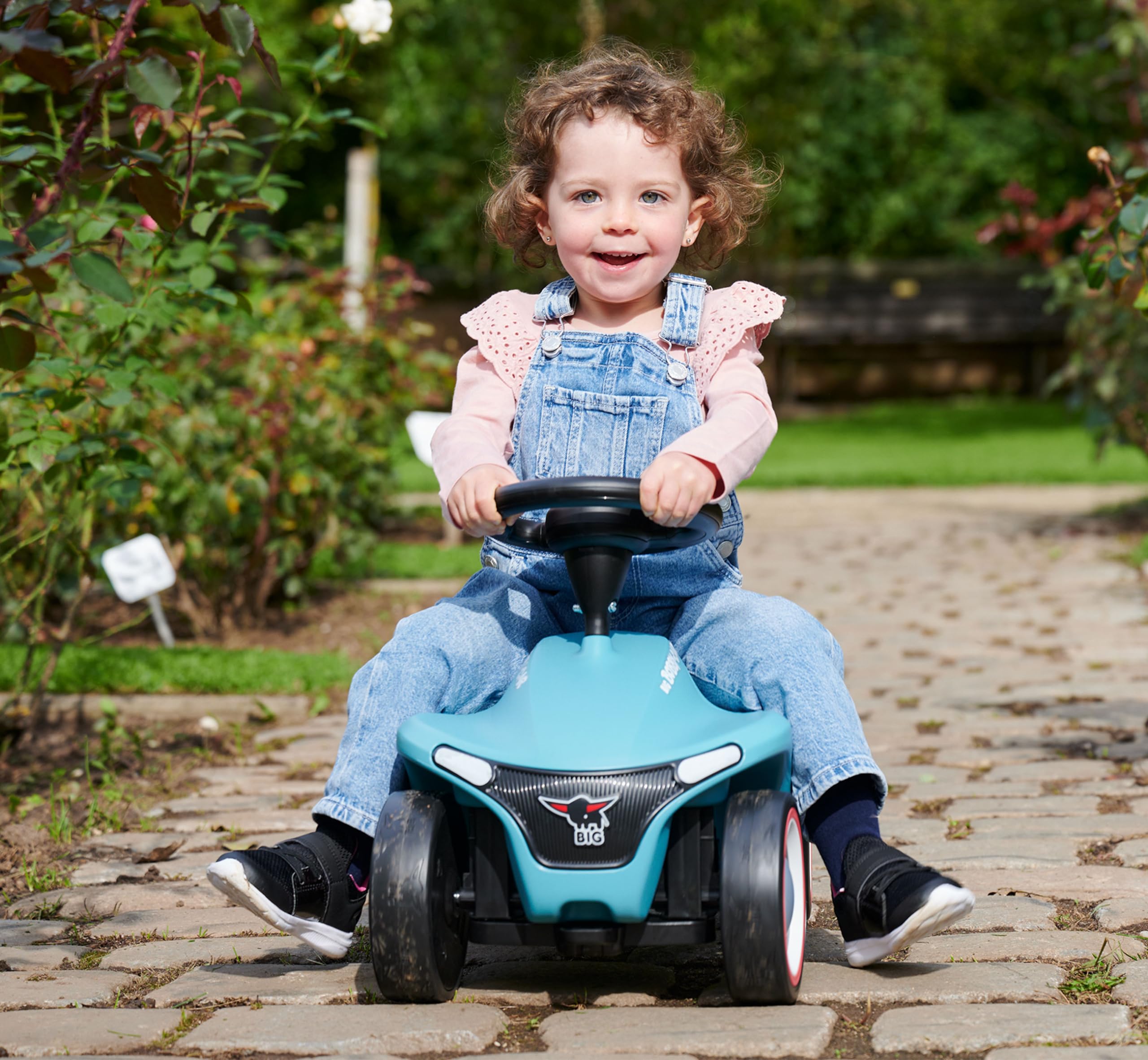 BIG Bobby Car Neo Azur - Rutschauto ab 1 Jahr, Azur-Blau, Auto für