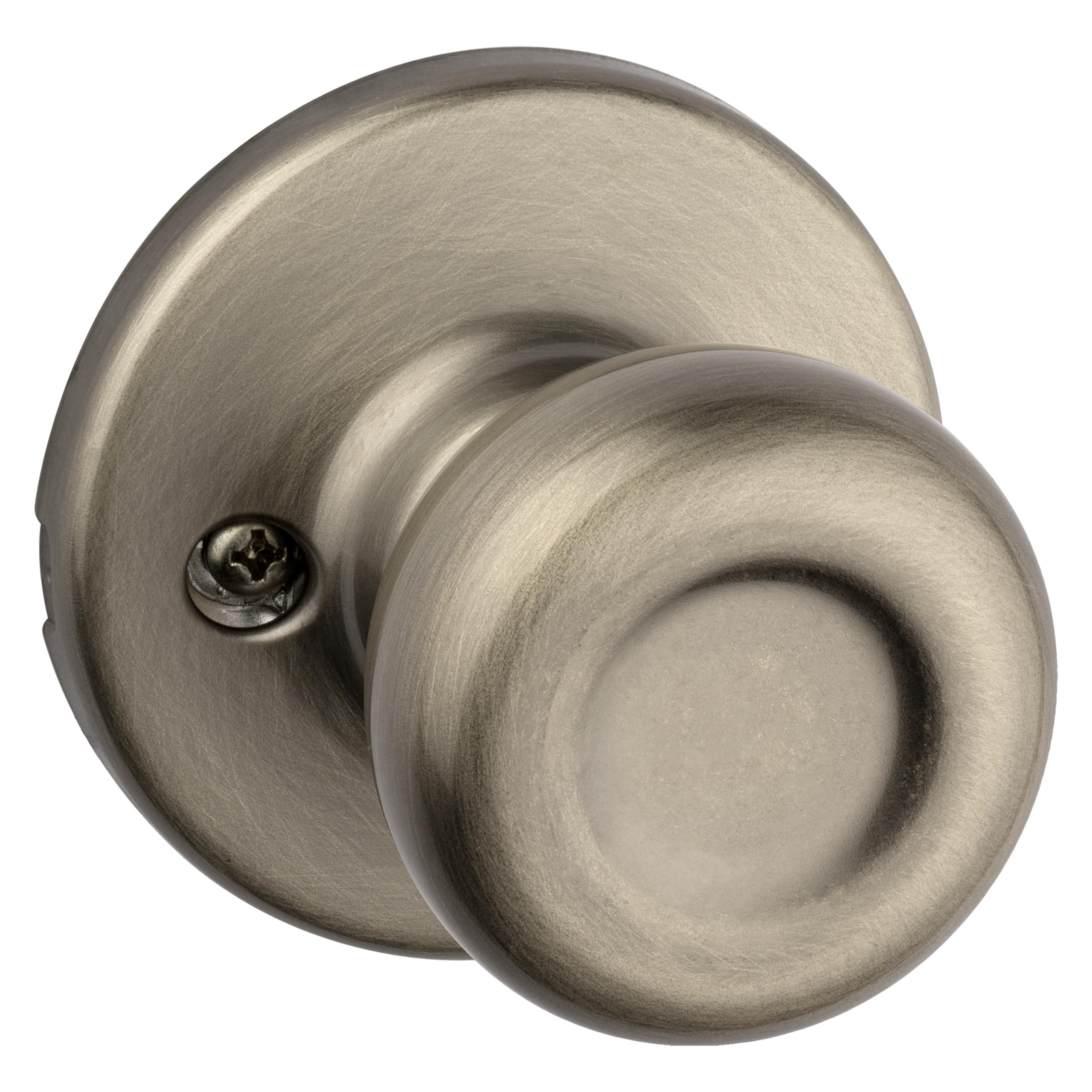 Kwikset 488T 5 CP Antik Pirinç Finish Kukla Topuzu