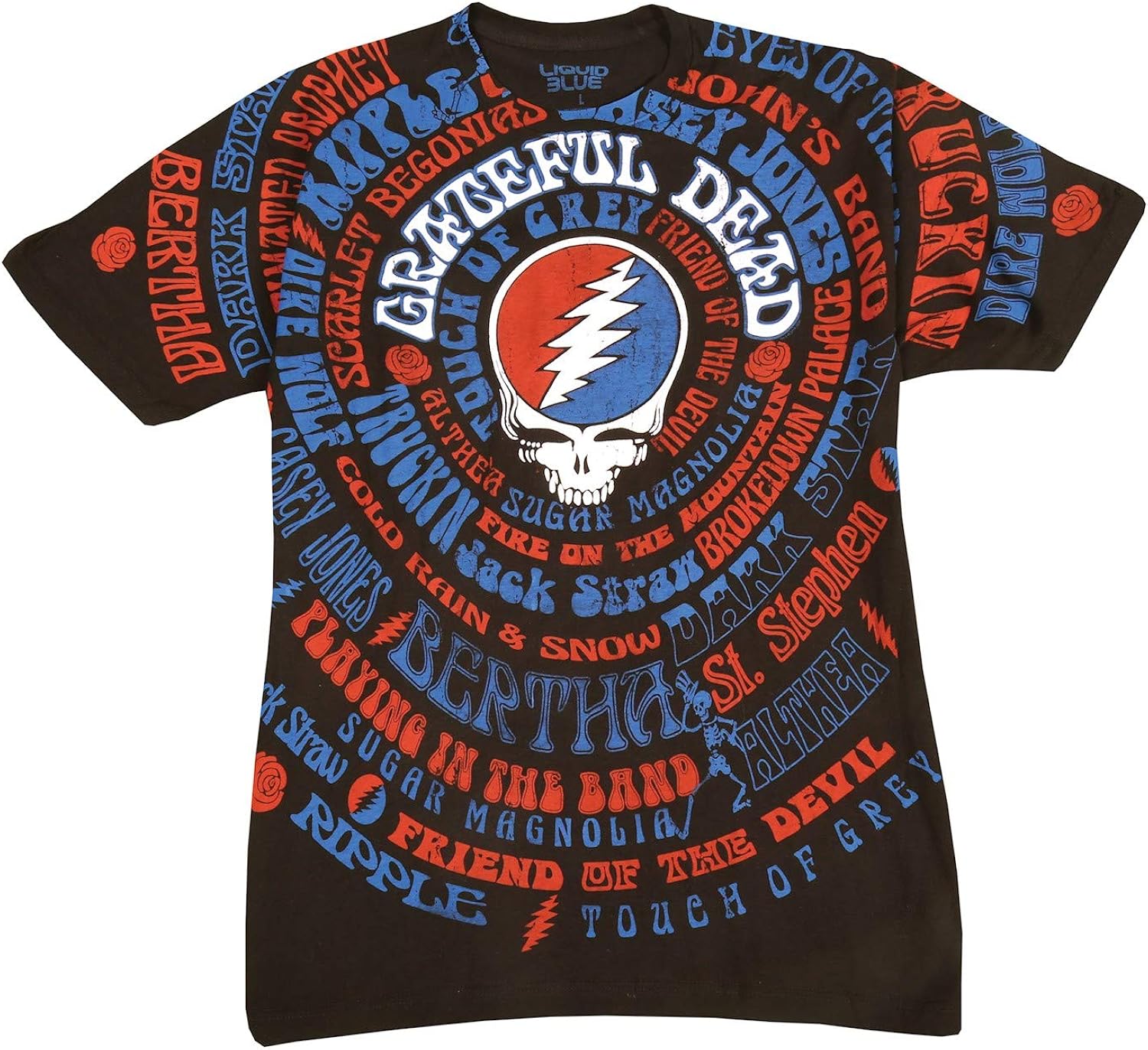 grateful dead stickers liquid blue