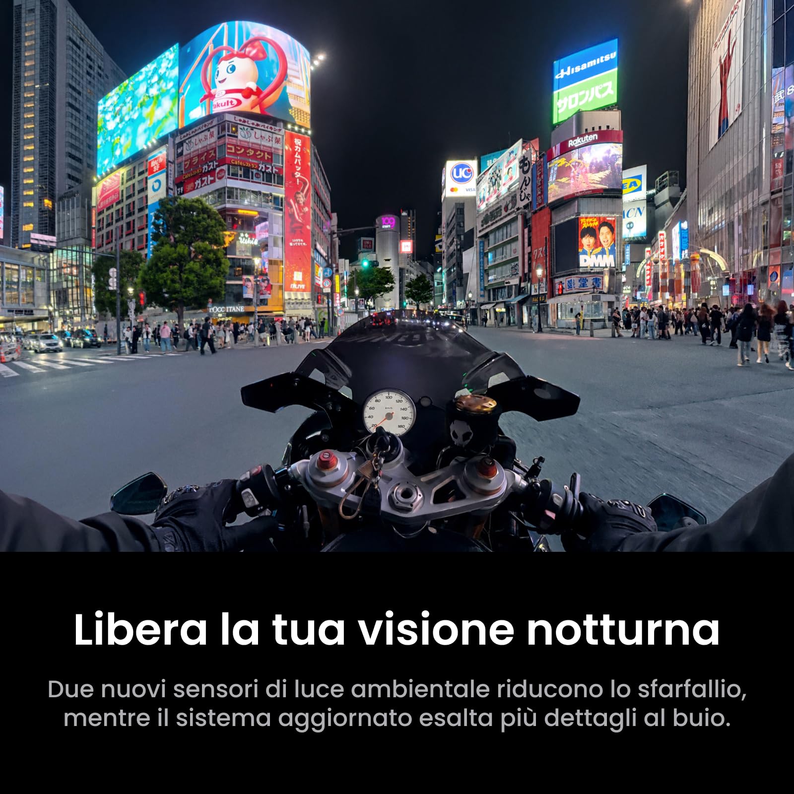 Insta360 X6 - Action cam 360 8K con sensori da 1/1,1″, Nero notte | Videocamera, doppio sensore quadrato personalizzato da 1/1,1″, triplo chip IA, lenti sostituibili 2.0, 140 min di video in 8K