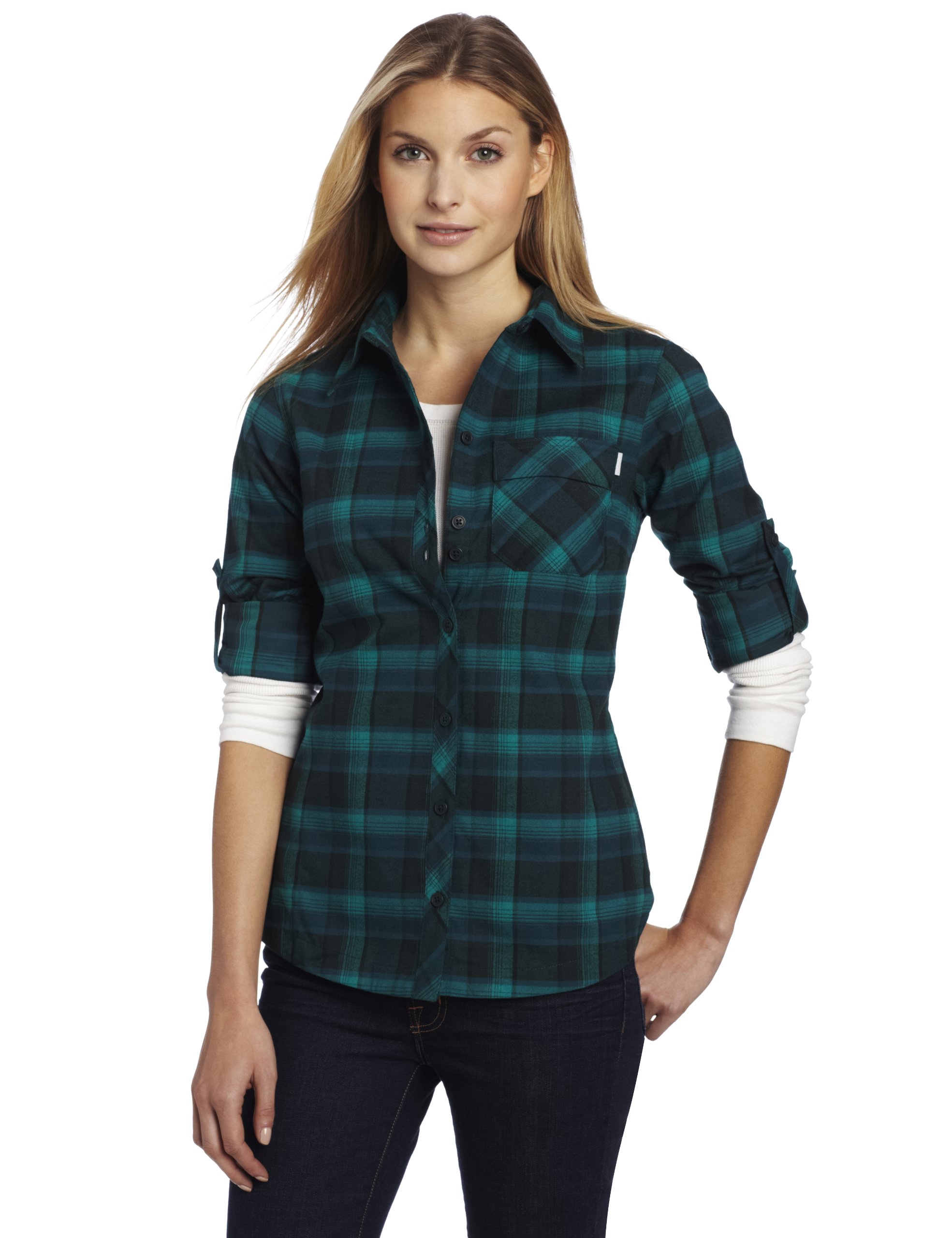 Chemise Columbia PFG Manches Courtes Femme – Medium, Carreaux, Multicolore, Neuve Avec étiquettes
