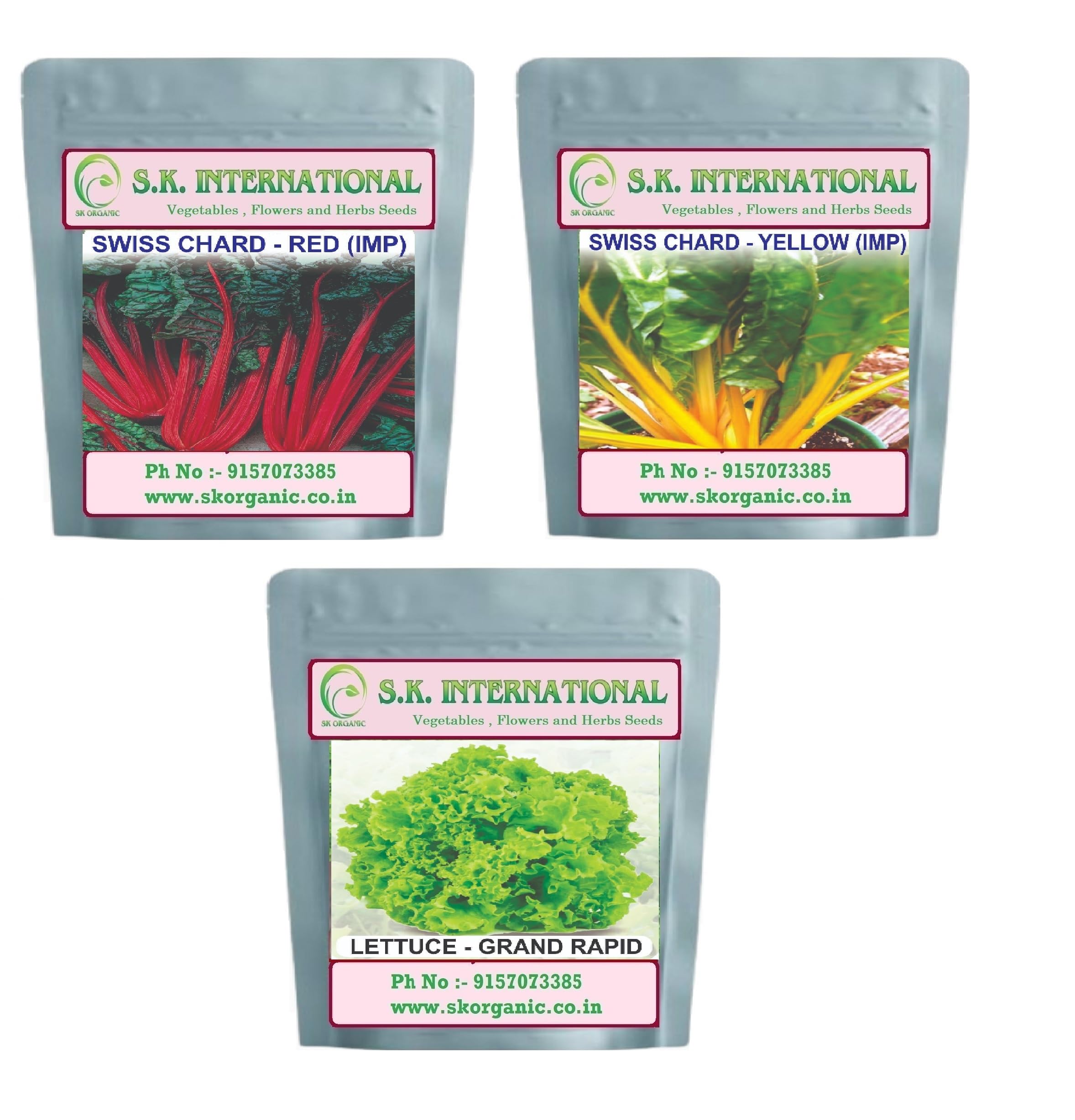 Lettuce and swiss chard F1 Hybrid for Kitchen Garden, Farmhouse and Farming (Swiss Chard Red-Swiss Chard Yellow-Lettuce Green) (B0DDC94N27) Amazon Price History, Amazon Price Tracker