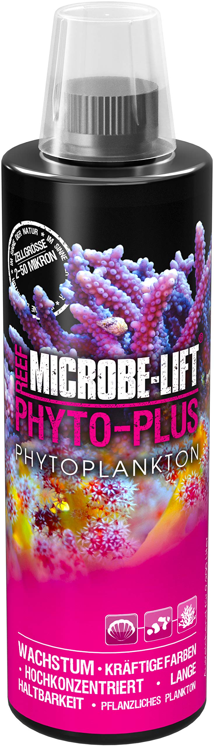 MICROBE-LIFT Phyto-Plus 473 ml Phytoplankton for Coral & Lower Animals, Marine Aquariums, 473 grams