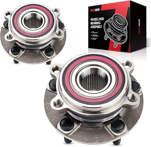 Torchbeam Par 513347 Conjunto de cojinete de cubo de rueda delantera para Mazda CX-5 2013-2022, Mazda 6 2014-2021 rodamiento de rueda 5 lengüetas