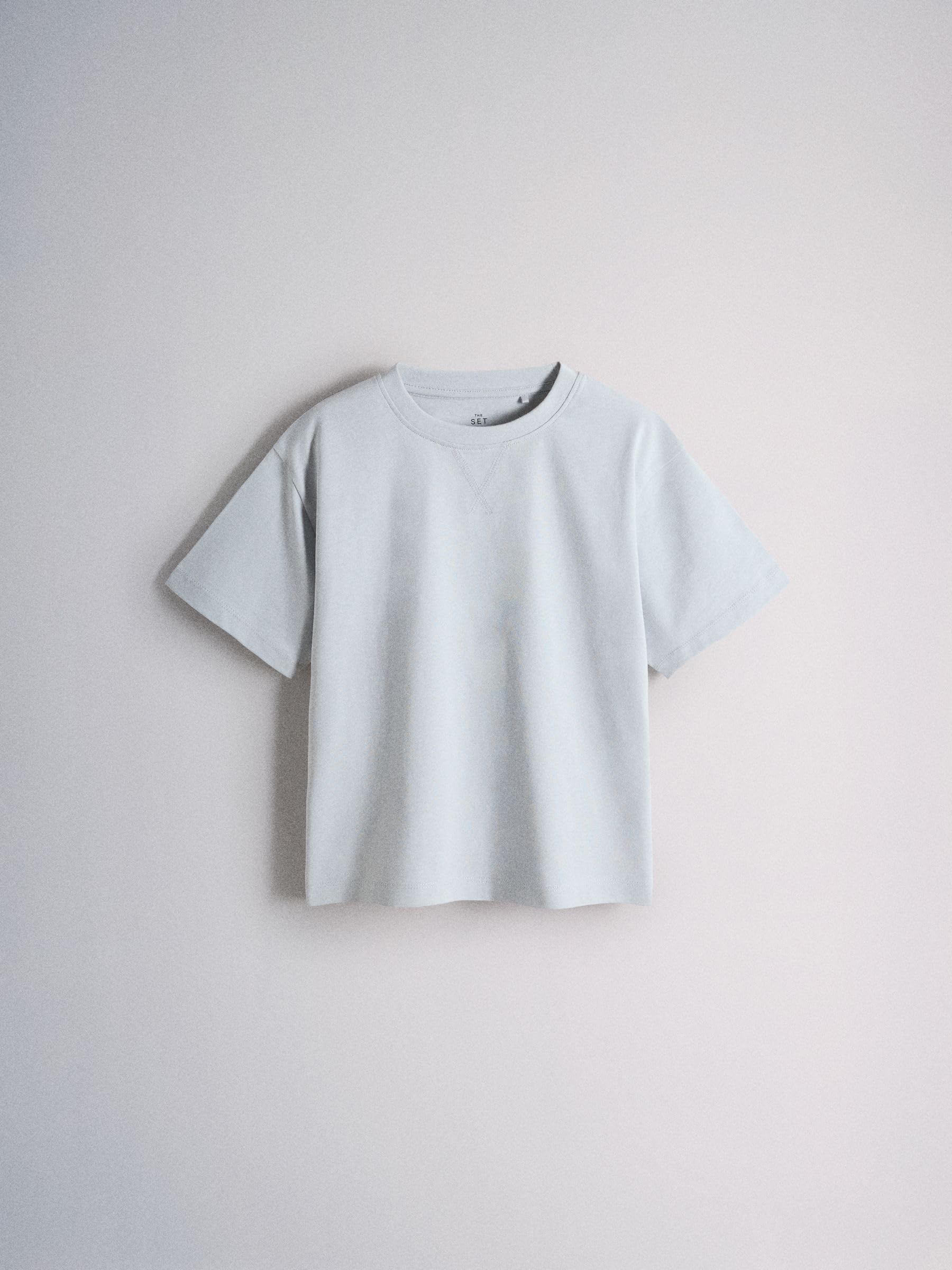 THE SET Jungen Schlafanzug mit Oversized Fit Kurzarm-T-Shirt und Shorts, 5er-Pack