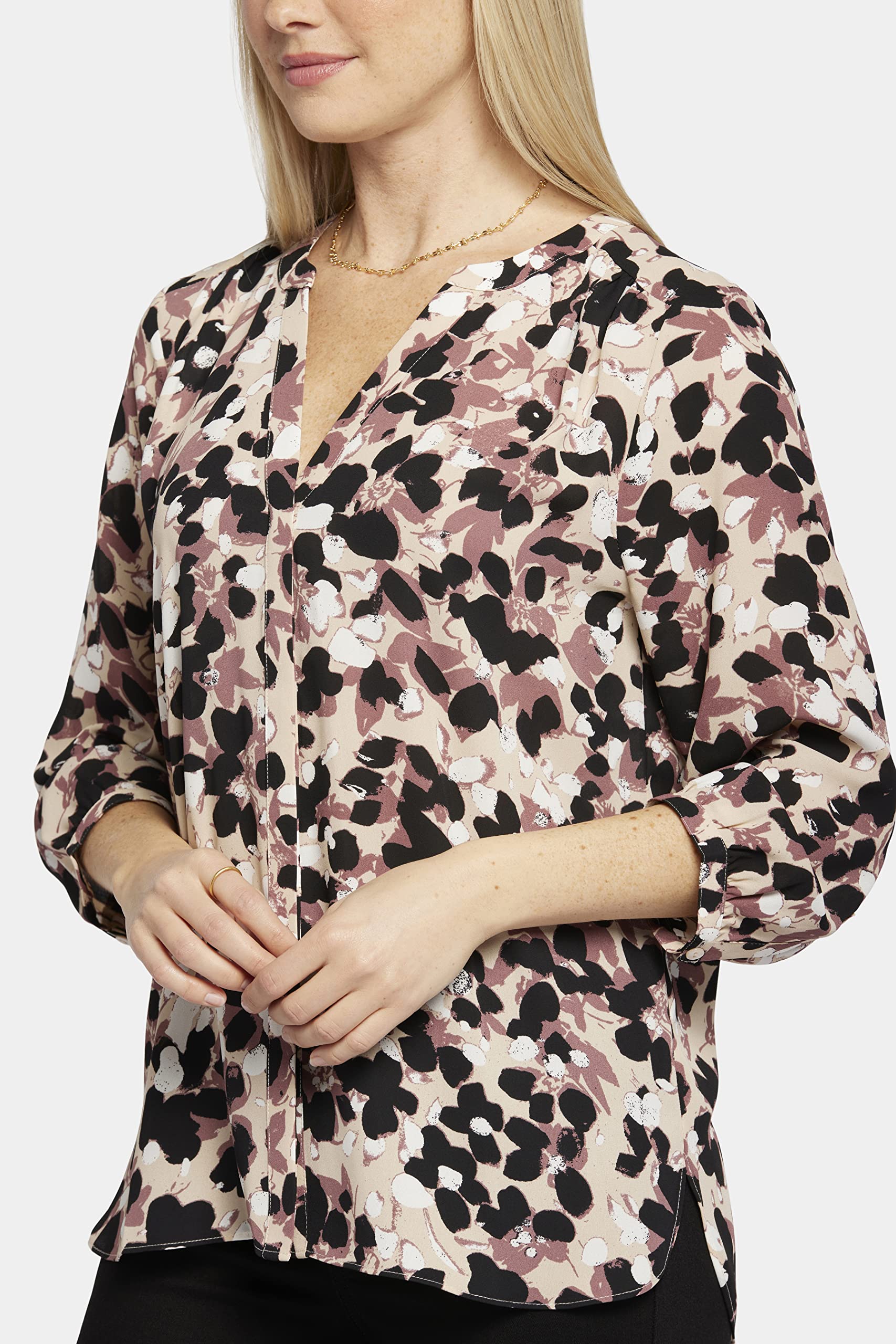 NYDJ Blusa con Ribete Blusas Mujer (Pack de 1)