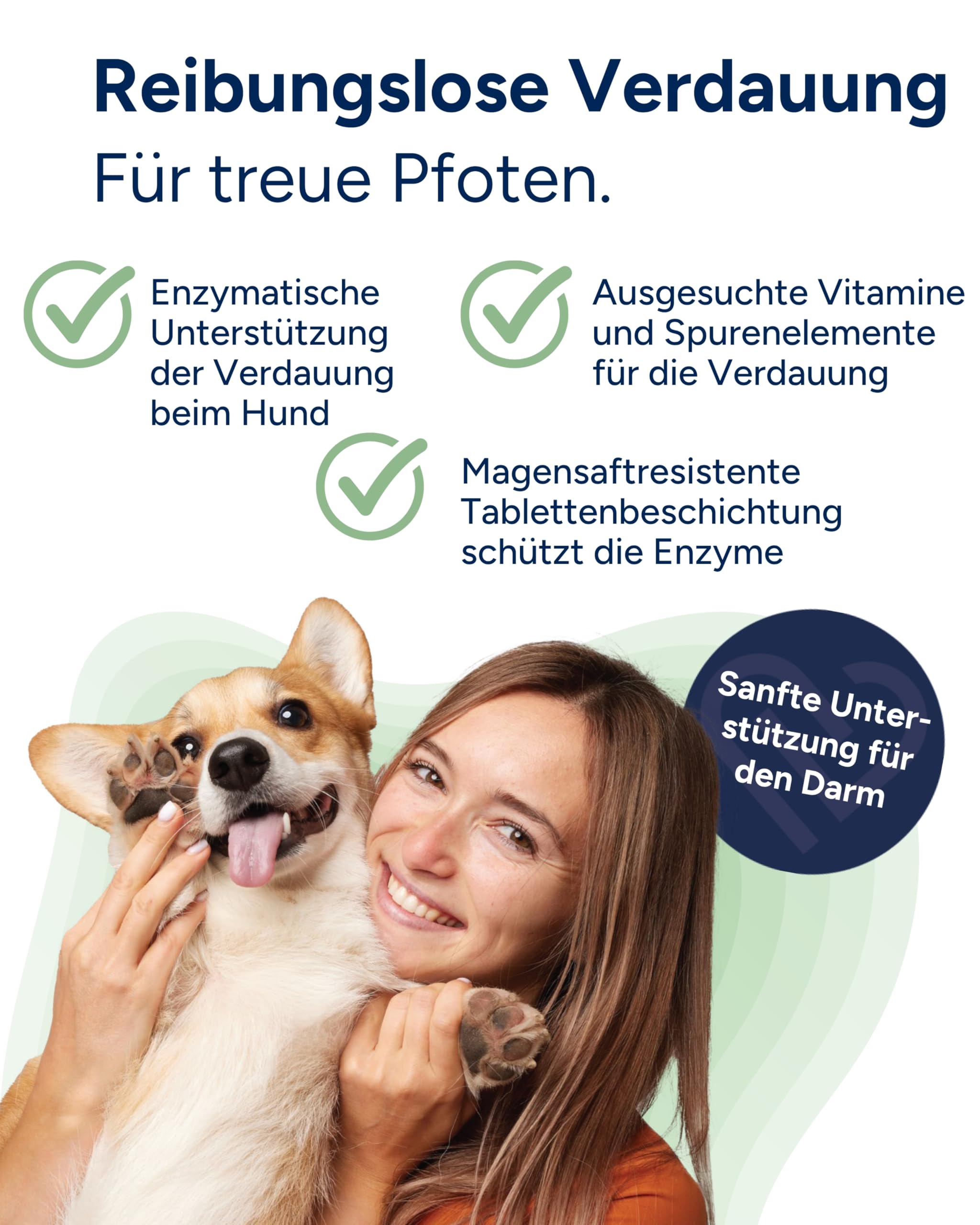NutriLabs Placamax® Tabletten für Hunde 100 Stk. - Tabletten für Verdauung mit Ananaspulver, Vitamine, Pankreaspulver etc. - Gesundheitsprodukte für Hunde - Nahrungsergänzungsmittel Hund