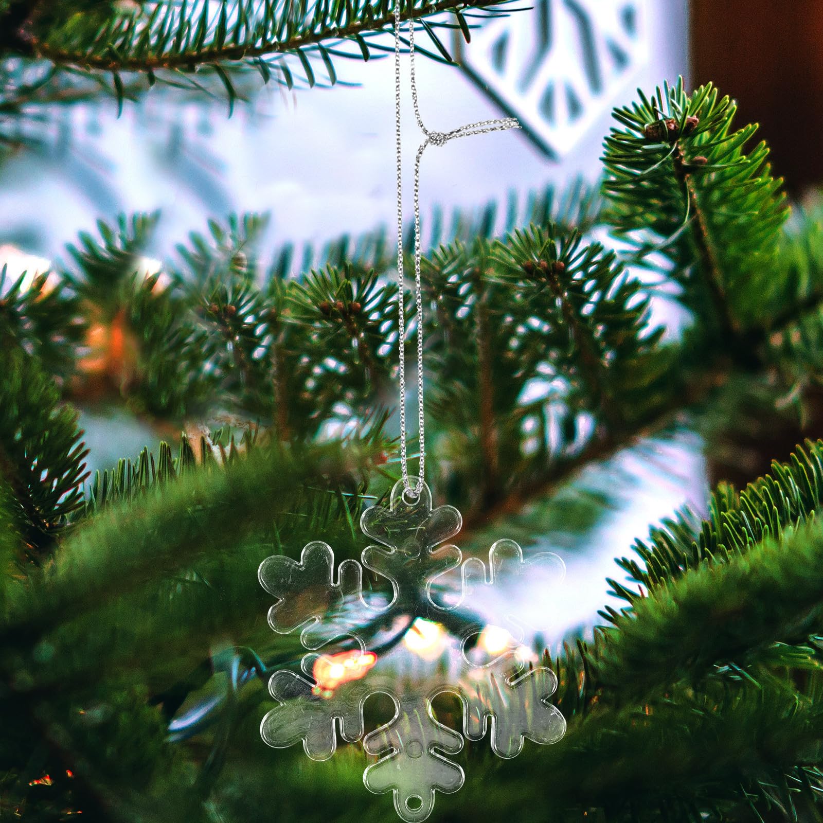 TOYANDONA 500 Pièces Ornement Suspendu Flocon de Neige en Acrylique | Réutilisable, Petit Format Compact, Style Festif, Adapté Hôtels et Centres Commerciaux, pour Garçon et Filles