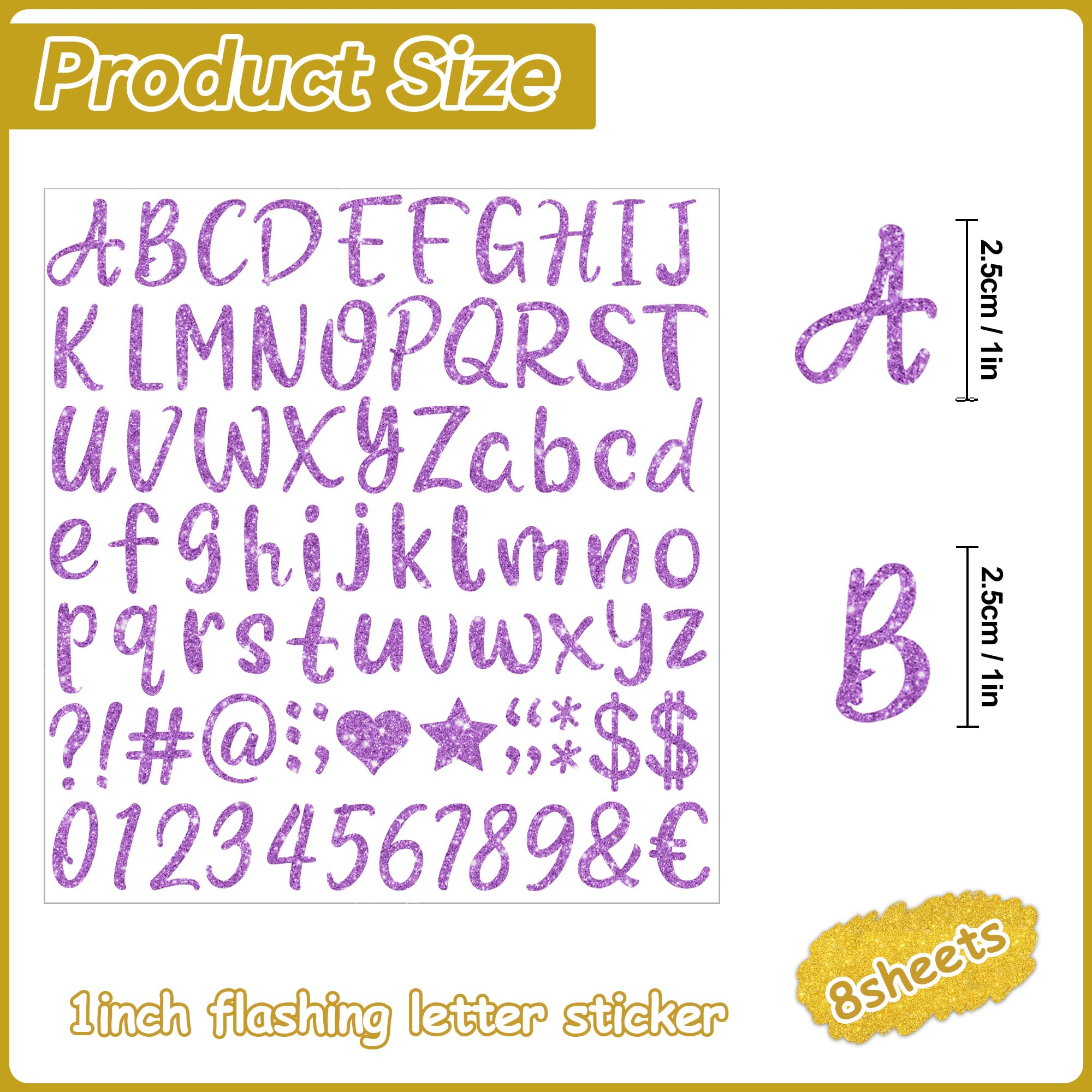 Inkjet Sticker Lettering Sample Snapklik.com : 648Pcs Letter Stickers 8 Sheets Alphabet Stickers Vinyl ...