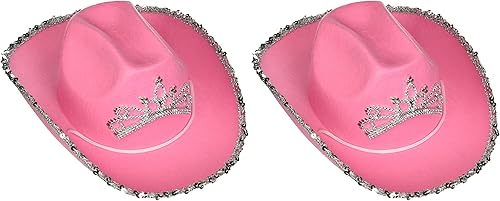 Rhode Island Novelty Sombrero de vaquera iluminado de tamaño infantil, 2 sombreros por pedido