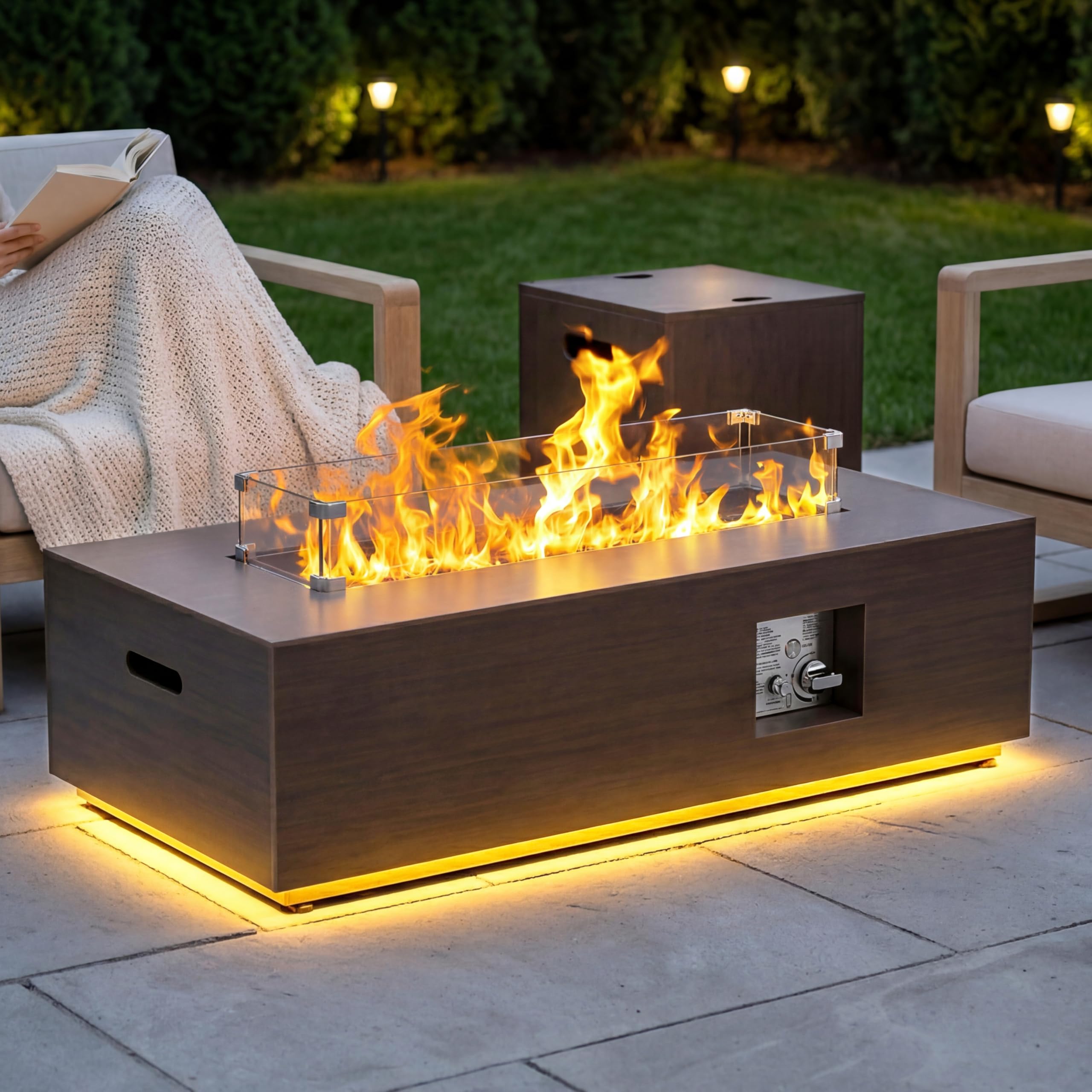 SUNPEAK 42-inch LED Fire Pit Table