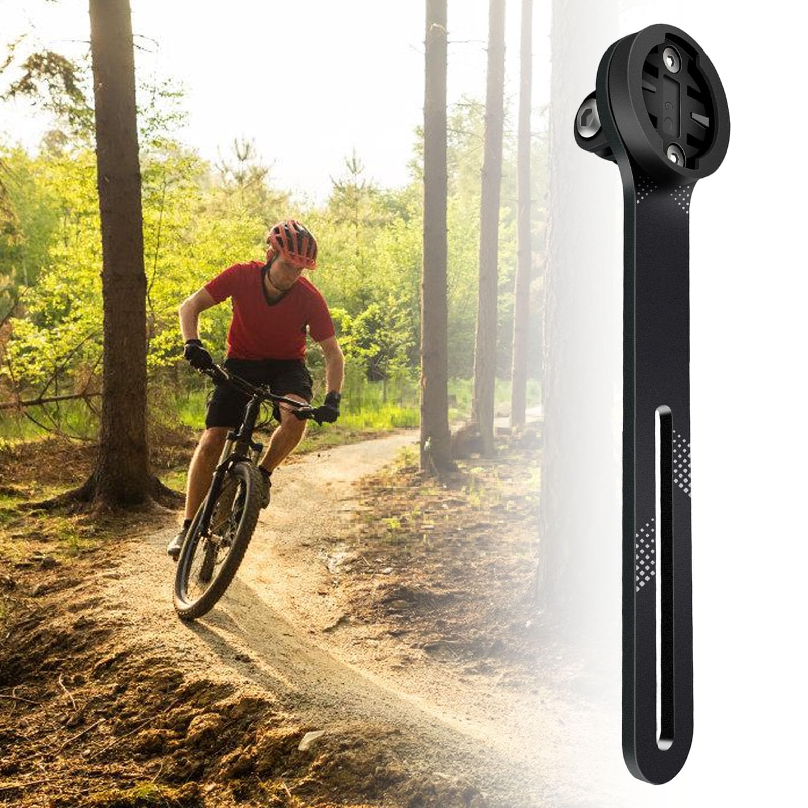 Arecobticy Rennrad-Computerhalterung, Tacho-Halterung, Verlängerung, Lichthalterung, Adapter, verstellbare Fahrradcomputer-Halterung, Fahrrad- Tacho-Halterung Sport & Freizeit