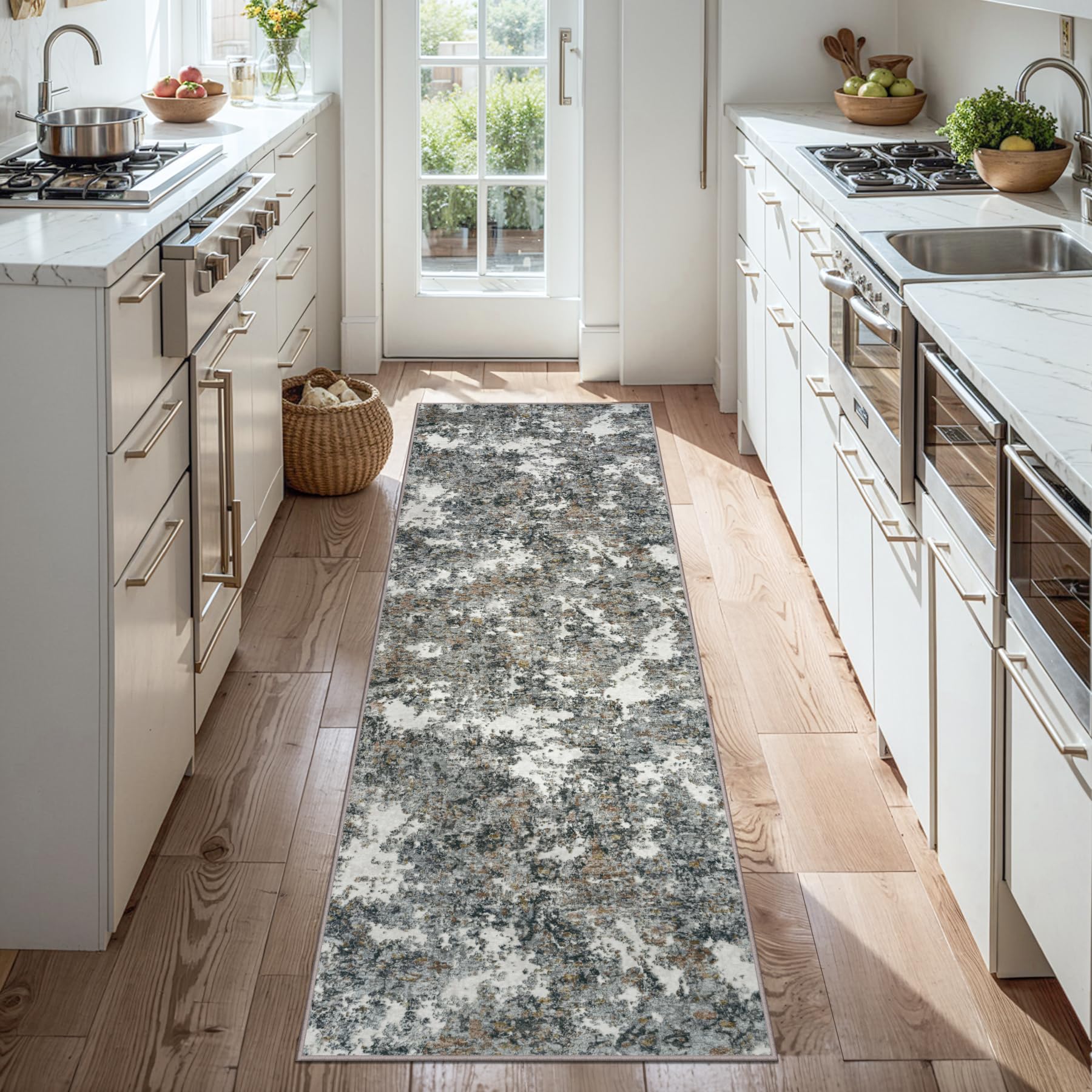 Amazon.com: Runner Rug 2'6''x8' Washable Runner Rug: Machine