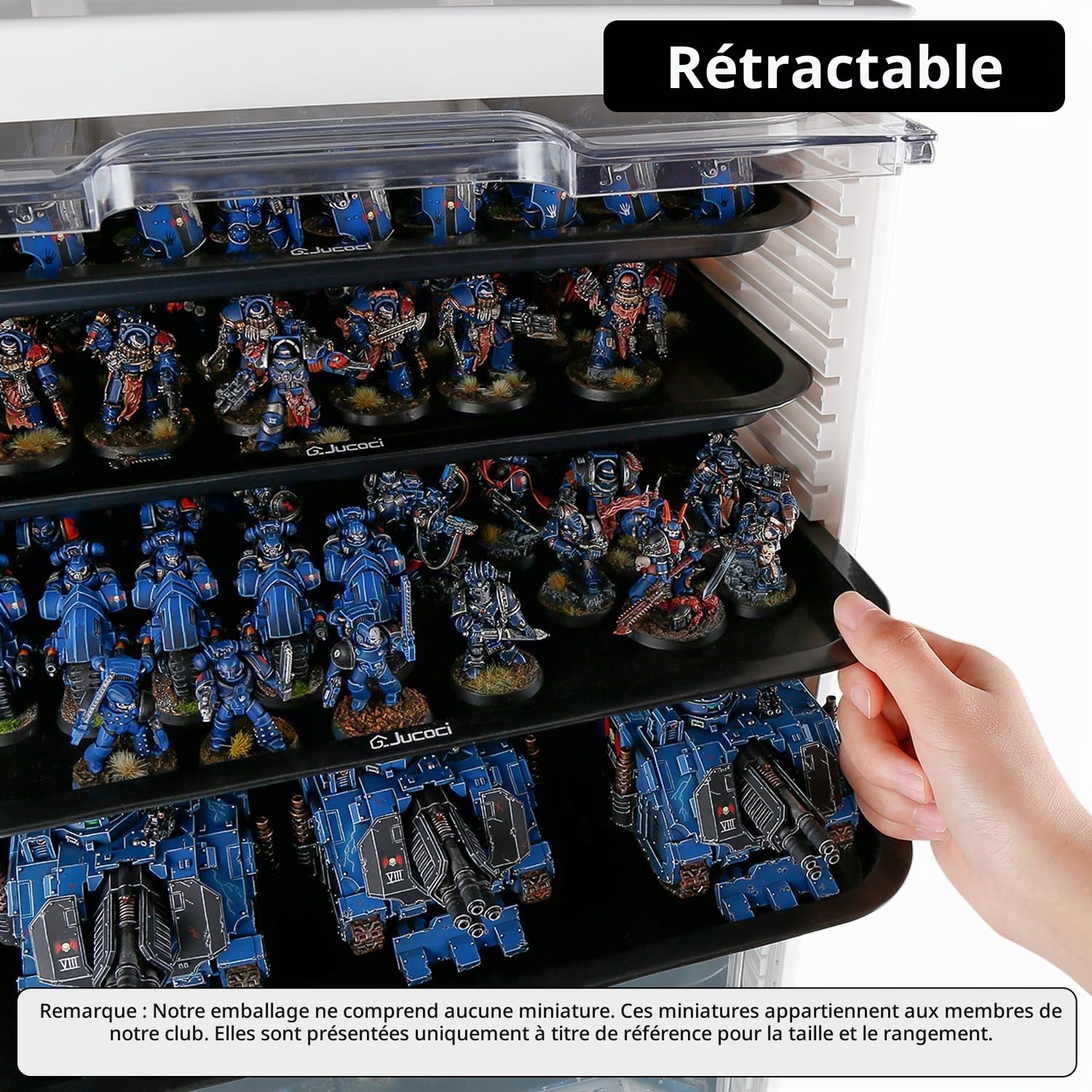 Jucoci Boîtier de Stockage pour Miniatures Boîtier de Transport pour Miniatures