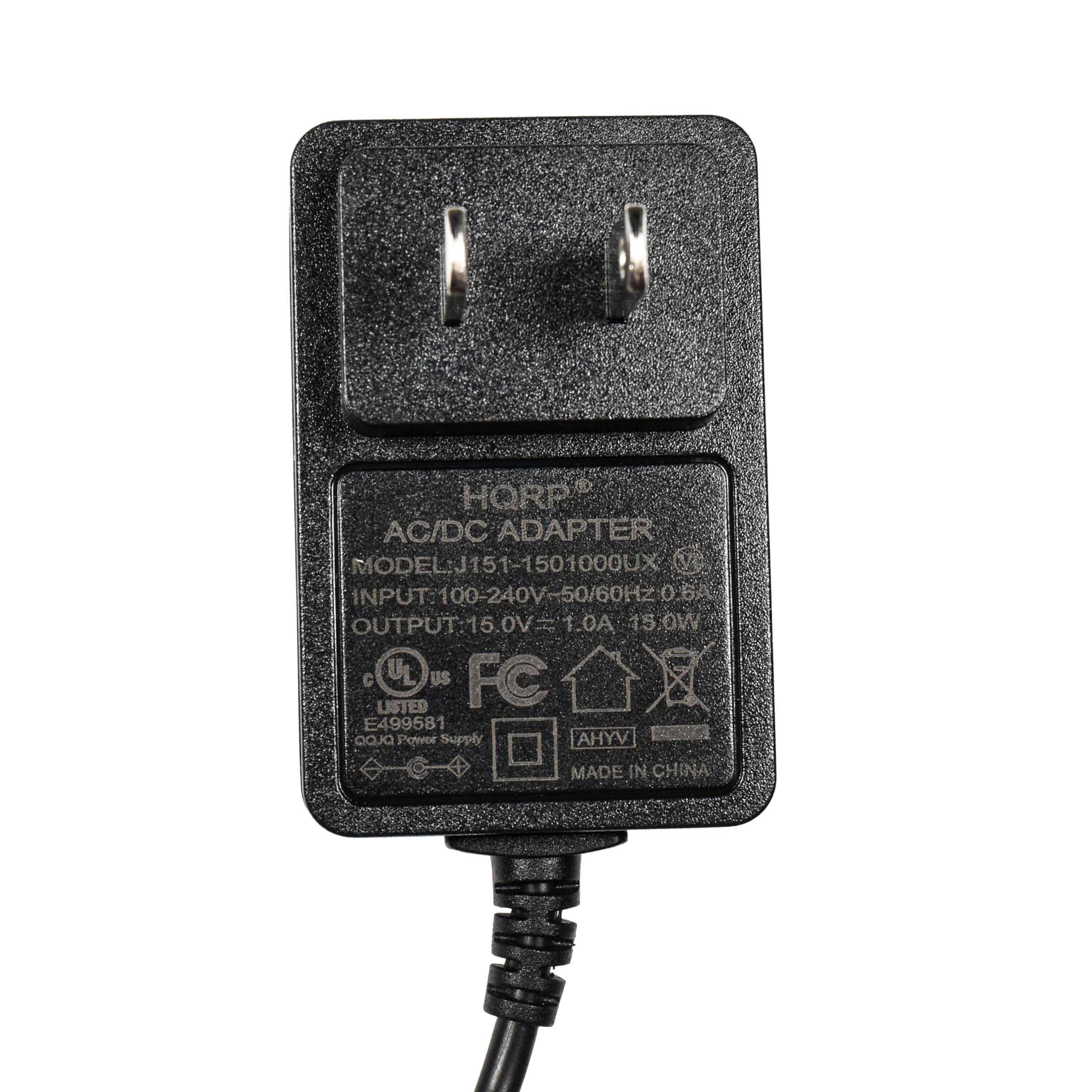 HQRP AC Adapter Compatible with Samson Synth 7 Wireless System Power Supply Cord Adaptor Synth Seven + Euro Plug Adapter