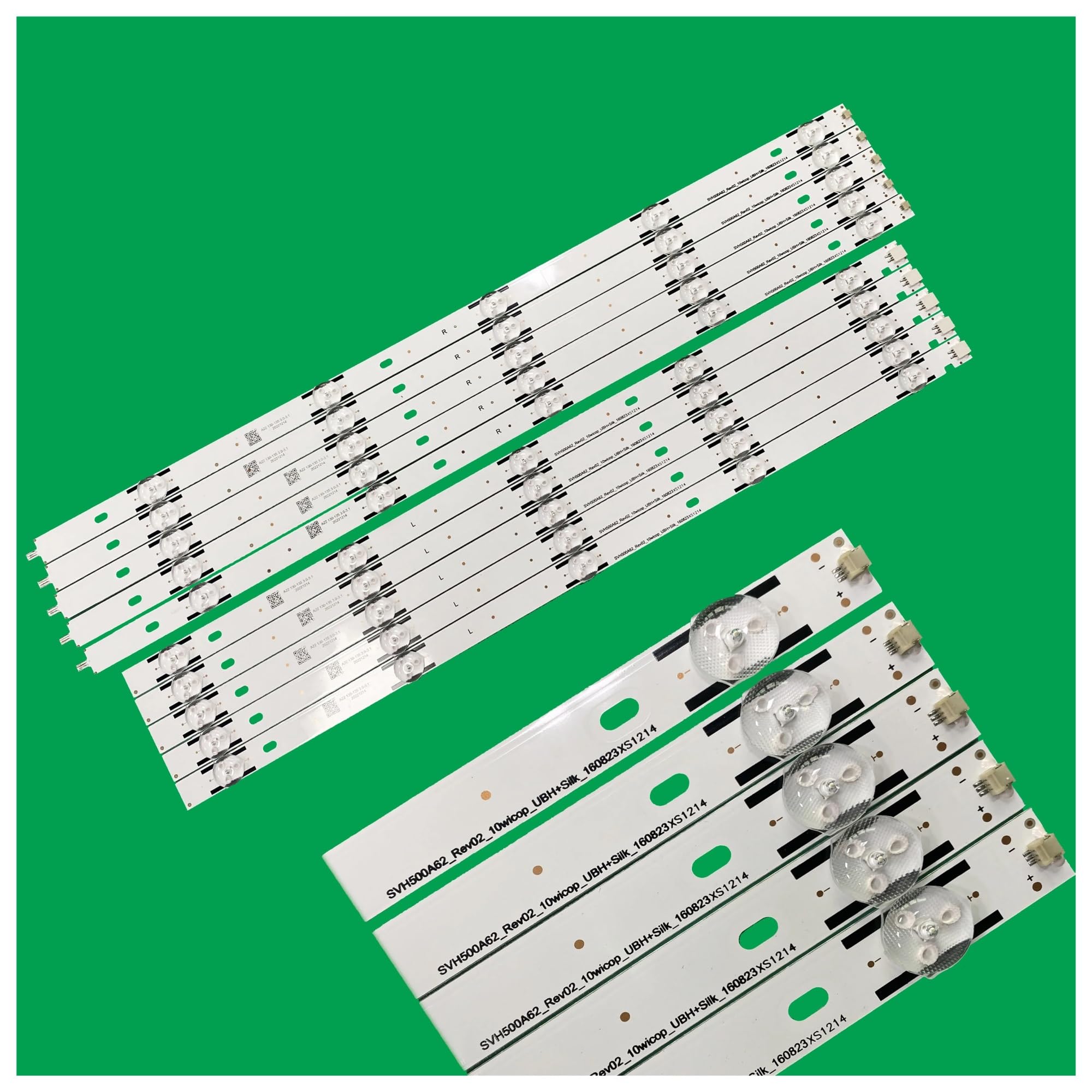 YUEZUYIOU LED Backlight SVH500A63 A69_REV03_10WICOP_UBH+Silk_161228 for Hle5017rtux Hle-5017 H50N5300 SVH500A62(1kit-5pcs)