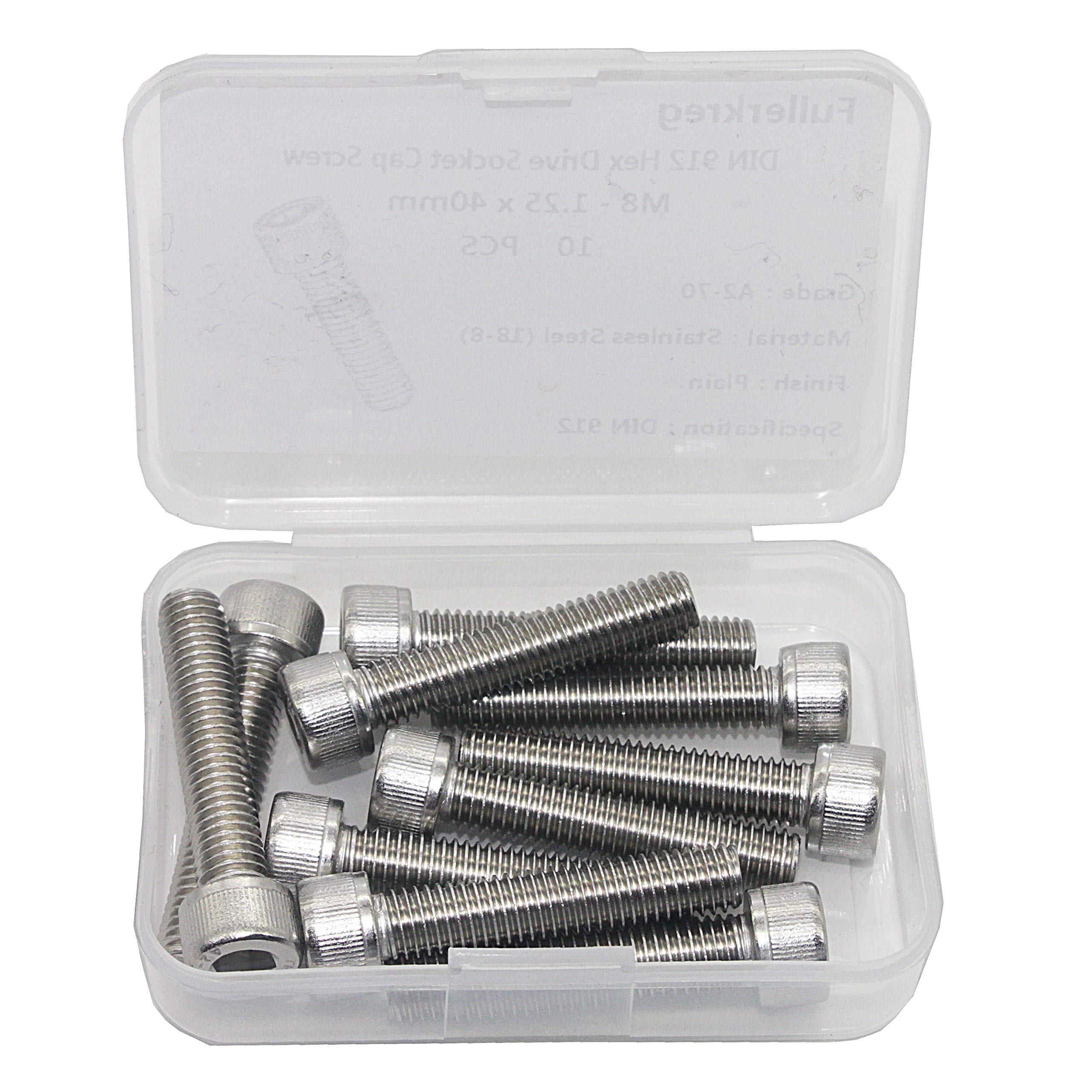5 Vis à Métaux M8x35mm - Tête Ronde Six Pans Creux - Uxcell - Neuf Sous Blister