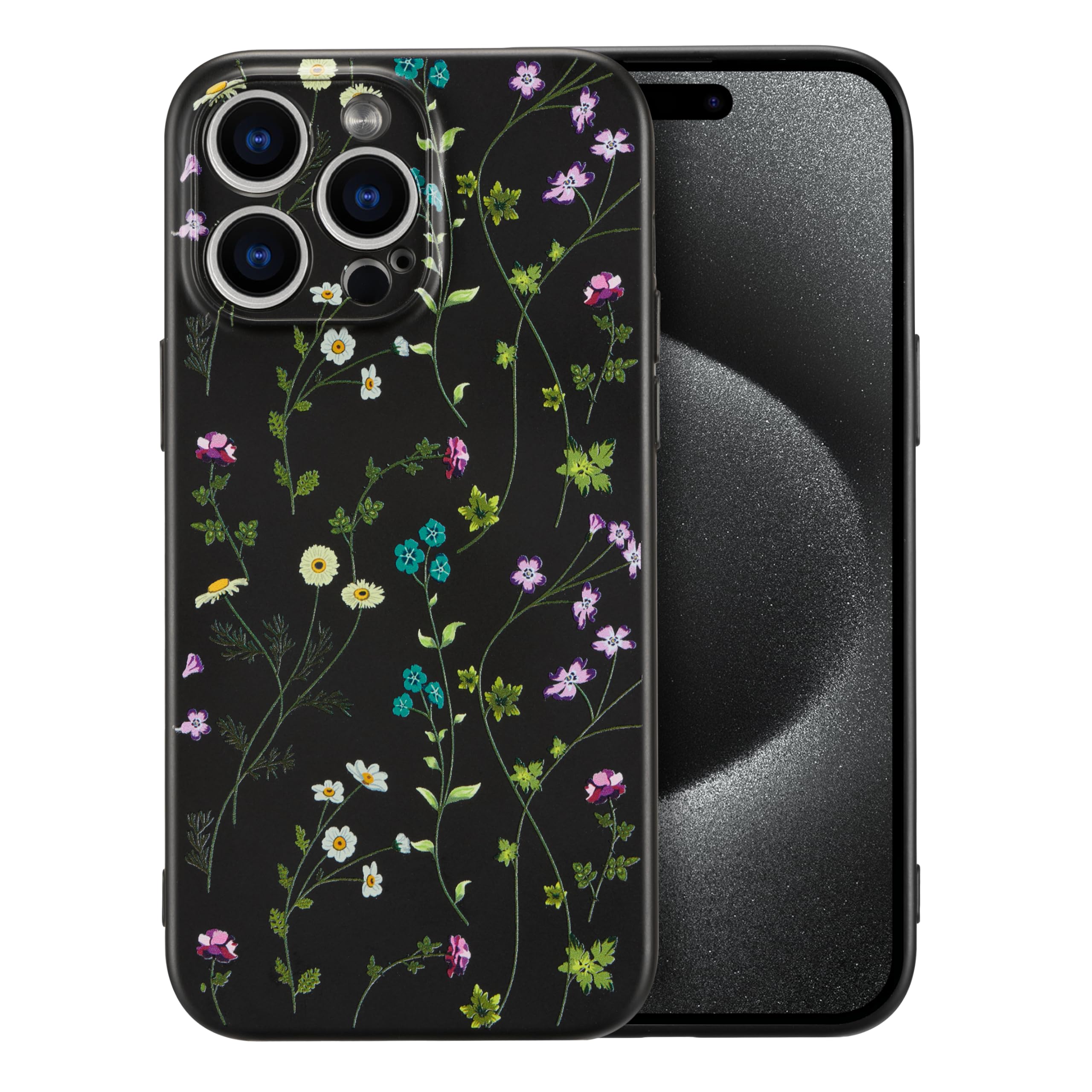 ZTOFERA Handyhülle Für Google Pixel 8 – Durchsichtiges Silikon Mit Kletterblumen, Stoßfest