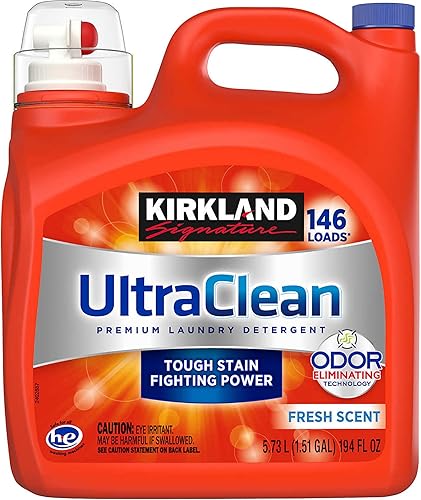Kirkland Detergente para ropa prémium Signature Ultra Clean con 2 concentrados