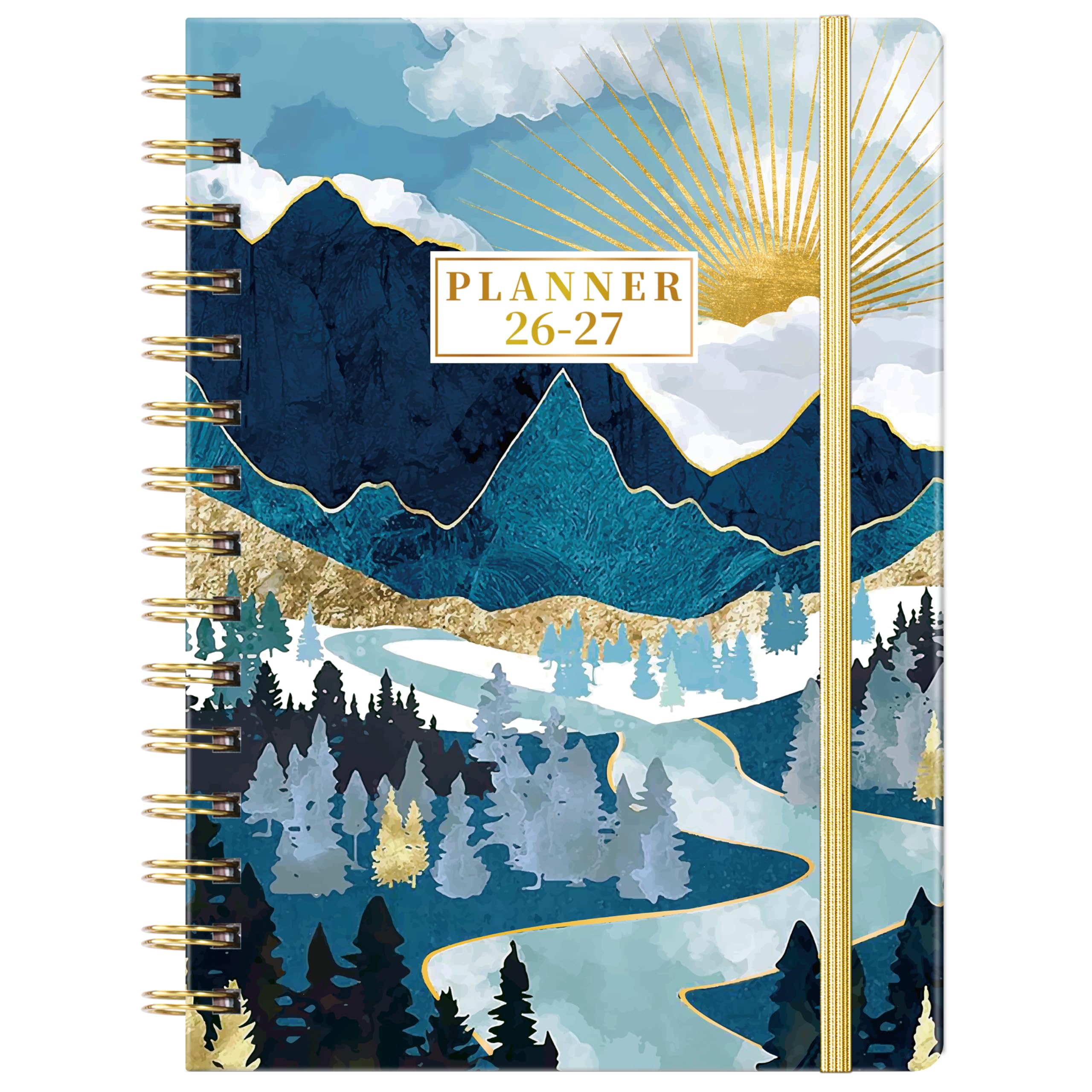 2026-2027 Planner - JUL 2026 - JUN 2027, Academic Weekly Monthly Planner 2026-2027 with Tabs, 6.3" x 8.4", Back Pocket, Hardcover