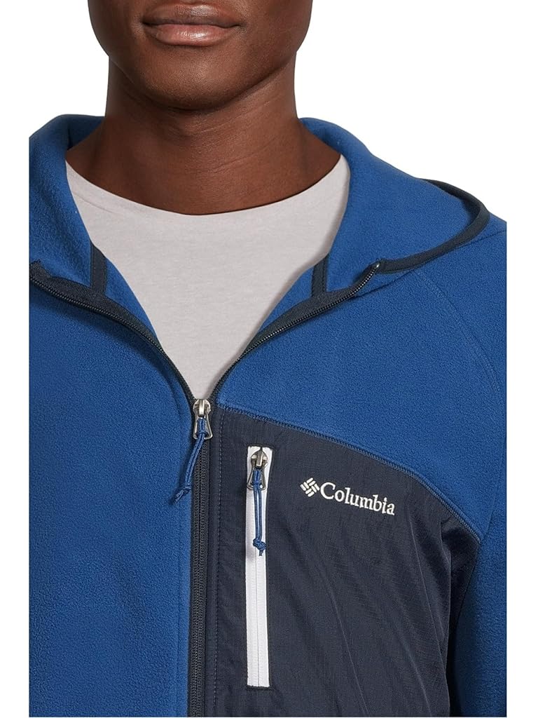 Blue Columbia Fast Trek Overlay Hooded Full Zip