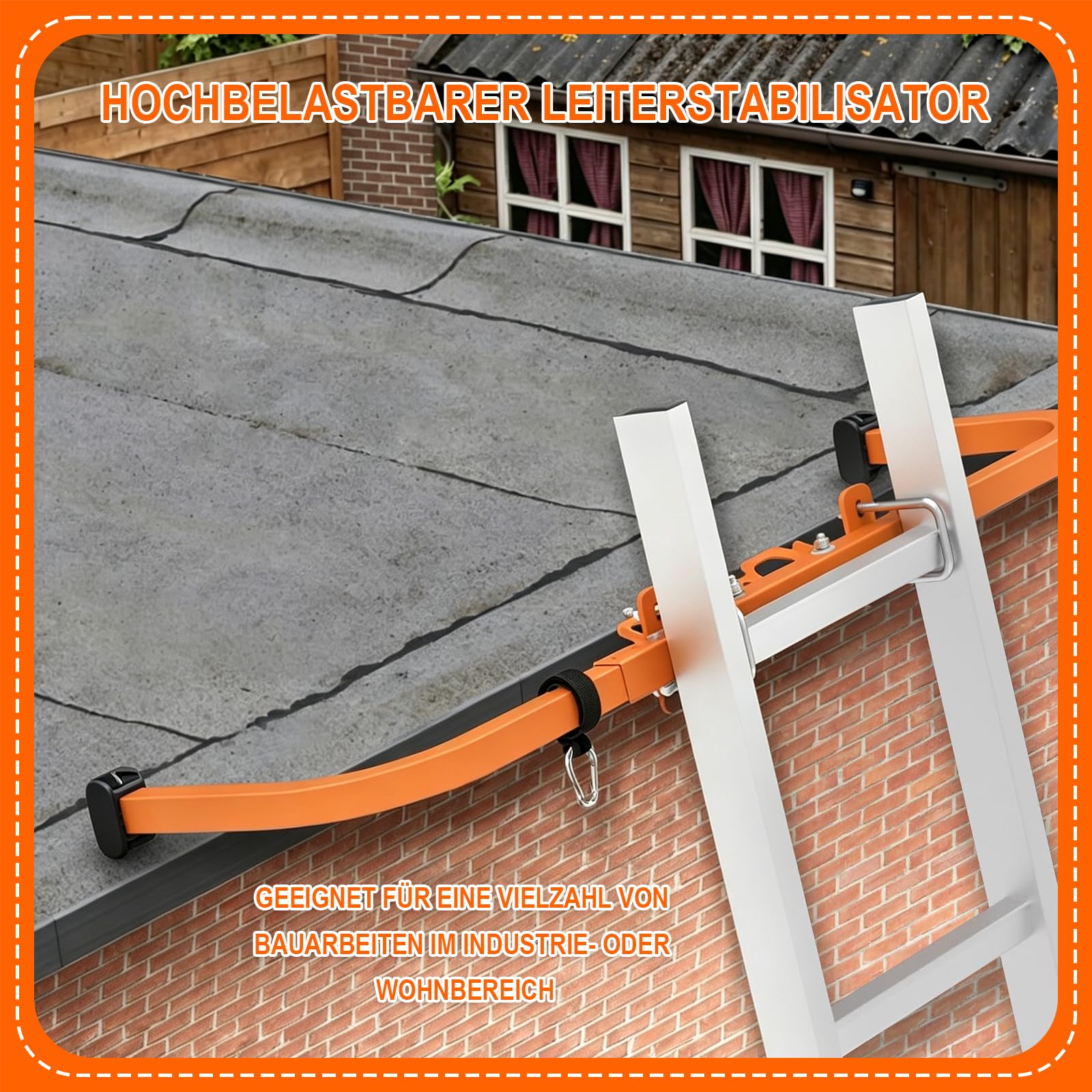 Ladder Stabilizer mit Handschuhen, Leiterständer und Leiterhaken
