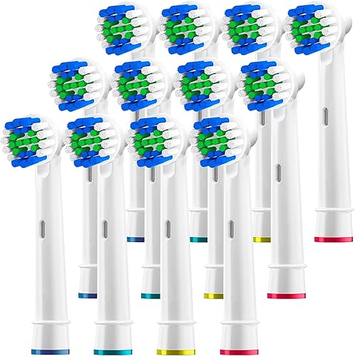 Cabezales de cepillo de repuesto compatibles con Oral B, cabezales de repuesto para cepillos de dientes eléctricos Oralb Braun Pro 1000 Sonic Clean