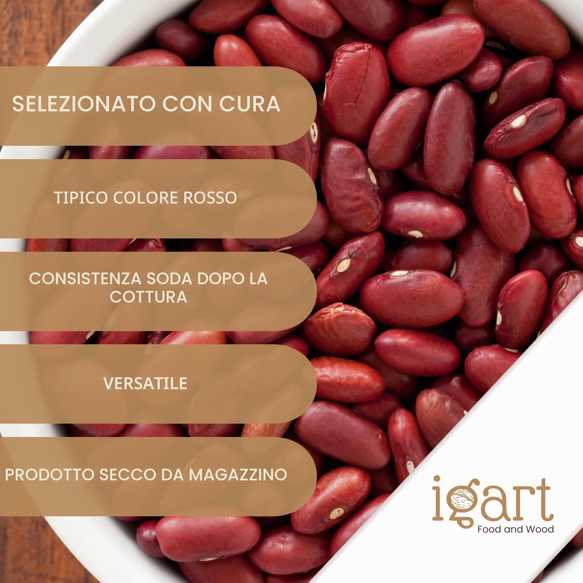 Fagioli 25 kg - Fagioli rossi interi, 25000 g, non trattati, senza additivi, perfetti per zuppe, stufati, contorni, insalate e ricette vegane