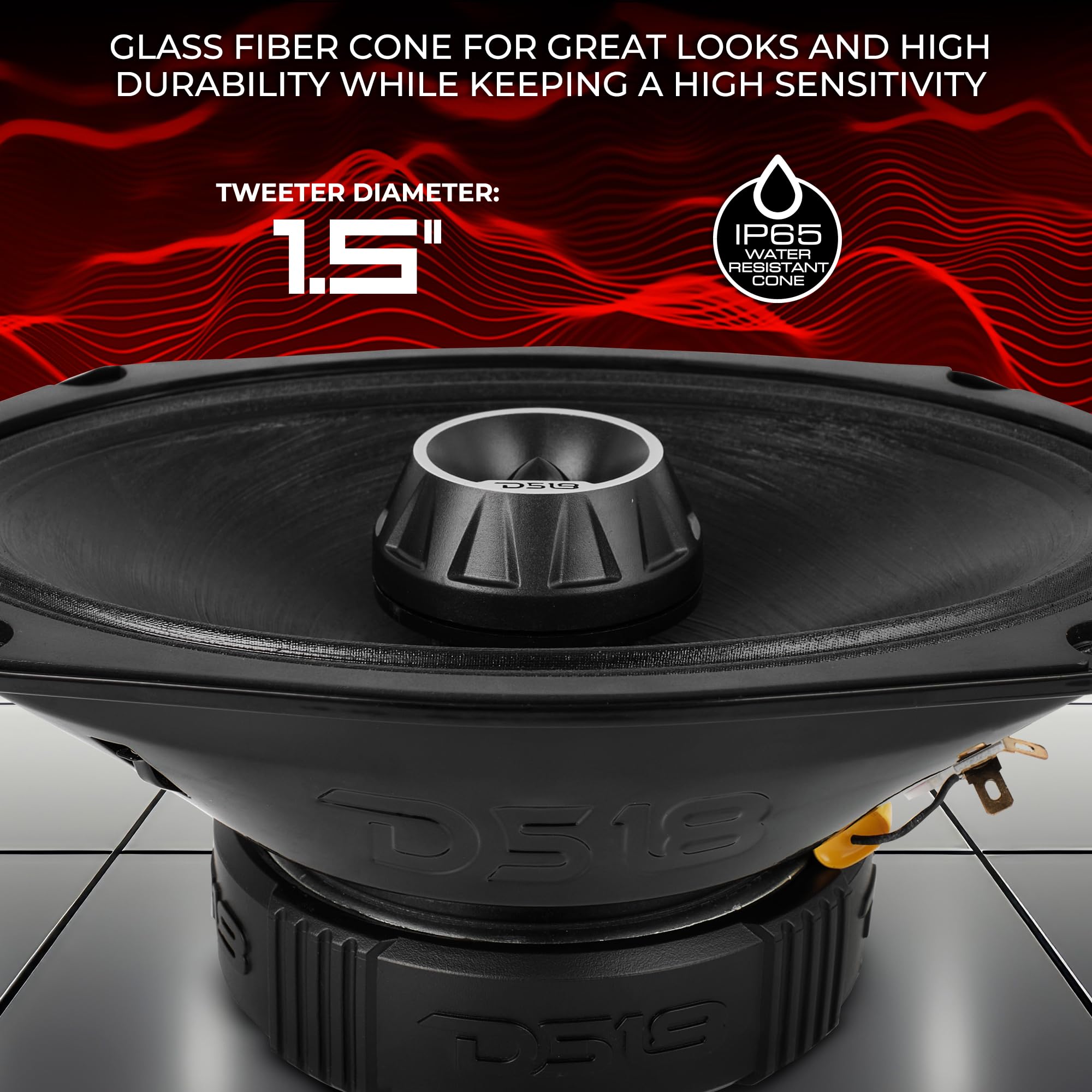 DS18 PRO-ZT69 Speakers - Powerful 6x9 Midrange with Bullet Tweeter -3