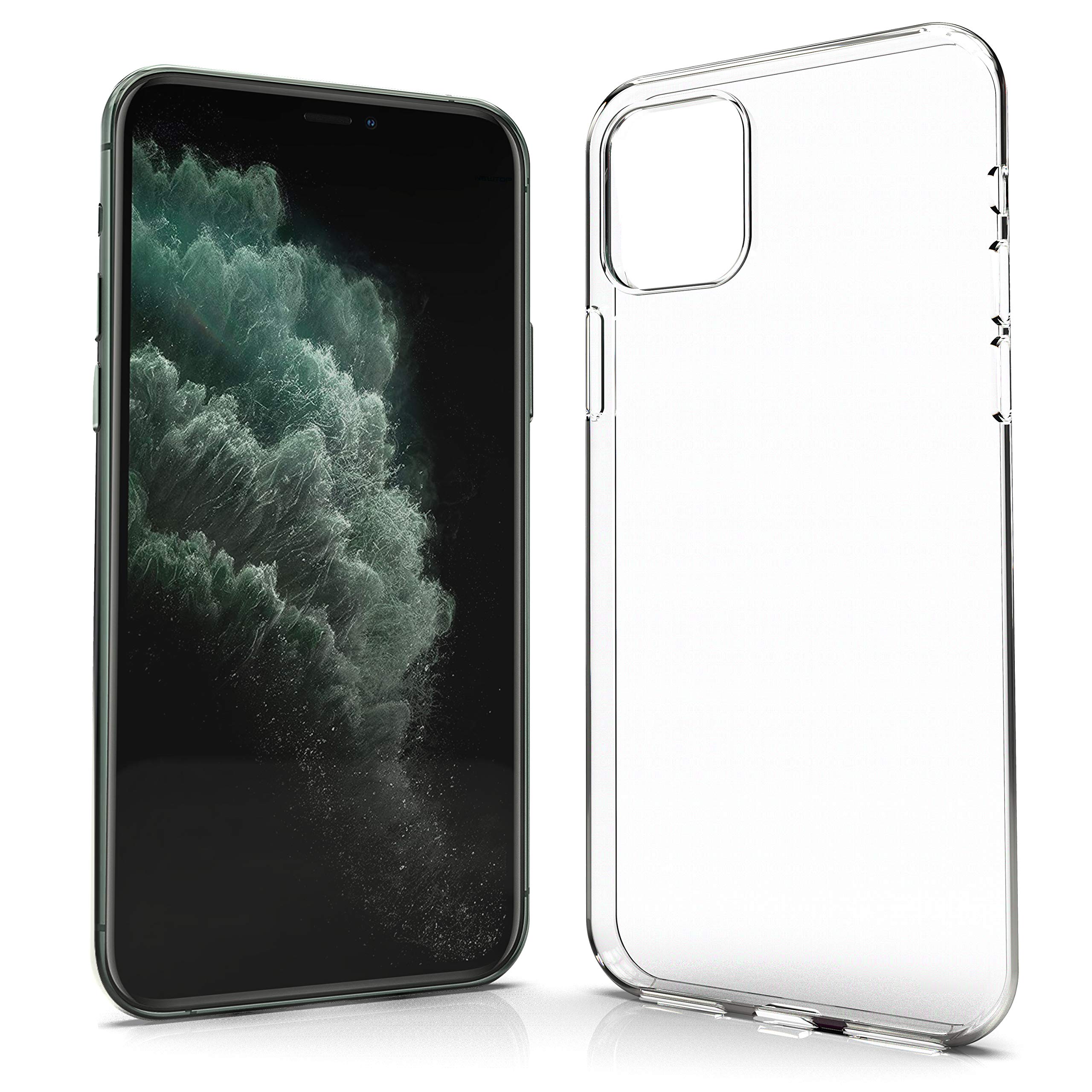N NEWTOP Cover Compatibile per iPhone 11 PRO, Custodia Morbido TPU Clear Silicone Anti Graffio Trasparente Slim Flessibile Back Case Posteriore Protettiva (per iPhone 11 PRO