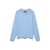 VERO MODA Vmdoffy LS O-Neck Blouse Ga Noos, Blue Jasper