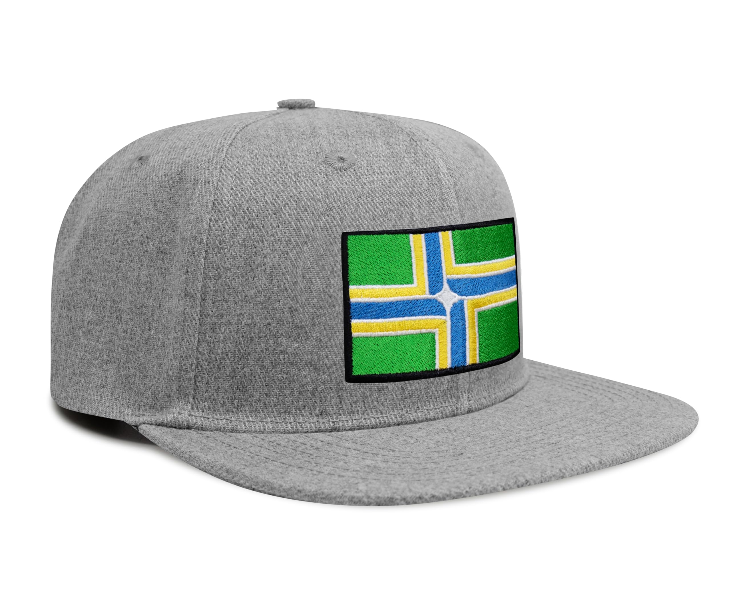 International Tie City Hat for Men and Women, Adjustable Snapback Trucker Baseball Cap with Embroidered Patch