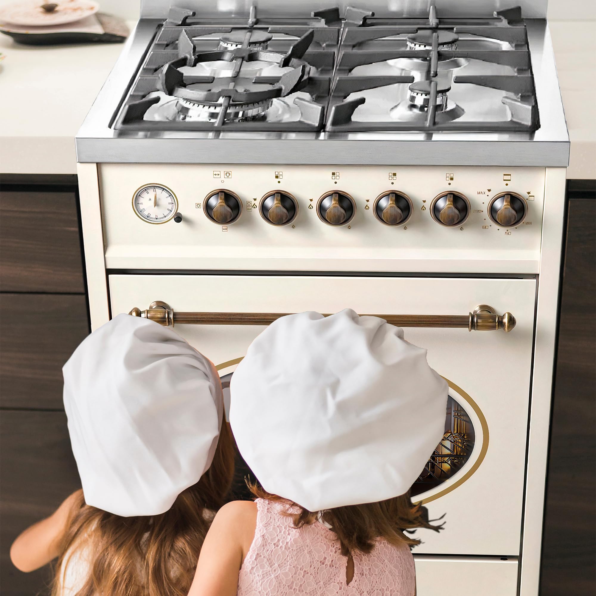 GURARI Gas Standherd 60 cm GCH E 614 Creme Gasherd mit Elektrobackofen | Drehspieß | Elektro-Analog-Timer mit STOP-Funktion | Schublade mit Push-Pull | Gas Control | Range Cooker Erdgas/Propan