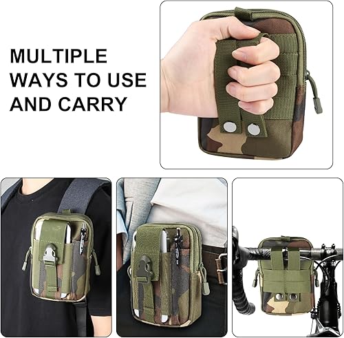 Miniatura 4 de Bolsa táctica para la cintura, utilidad EDC Molle, bolsa para teléfono, bolsa de transporte para teléfono inteligente, herramientas