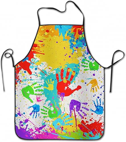 Imiss Delantal de arte para niños, colorido, impermeable, para artista, lavable, para niñas, niños, pintor, hornear