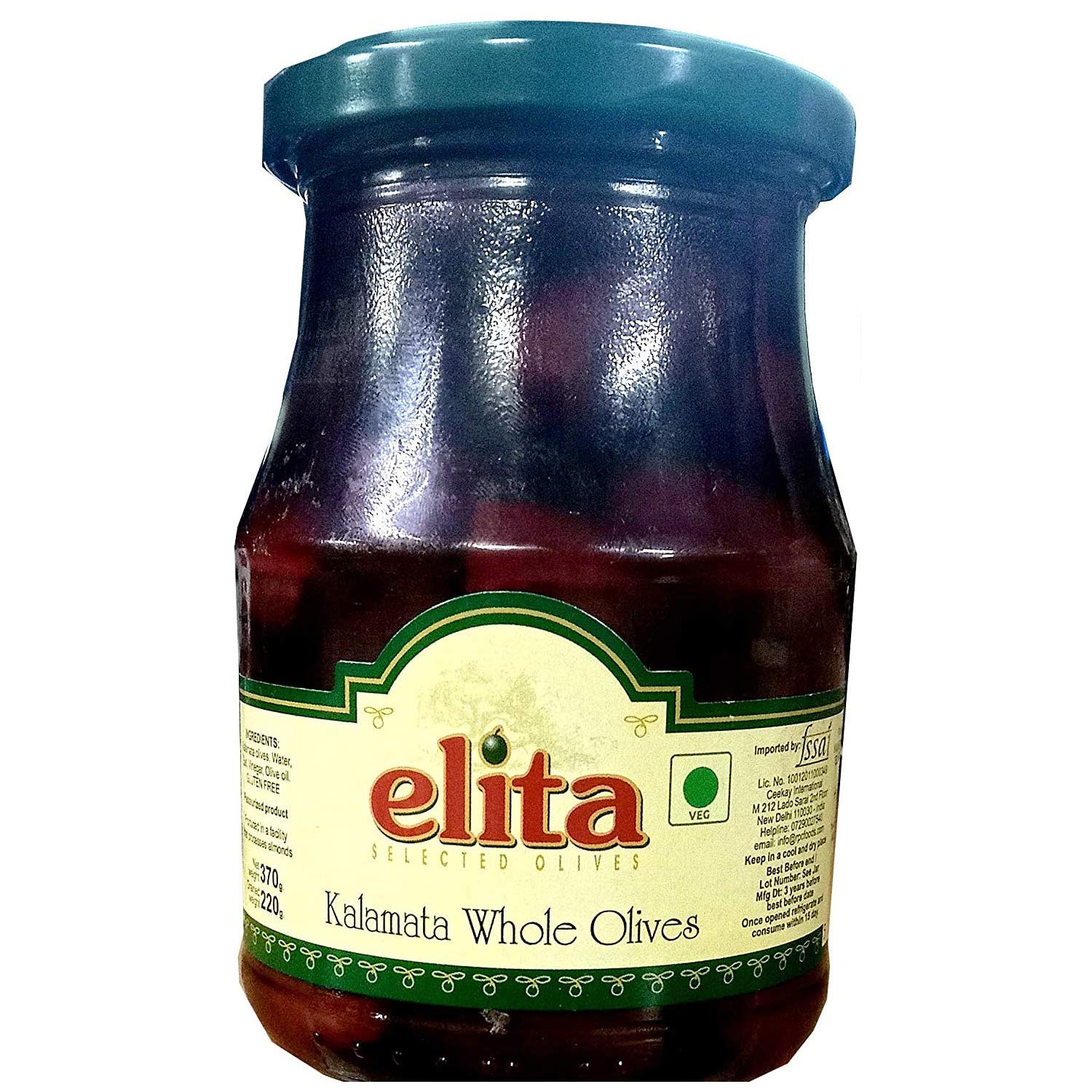 Elita Kalamata Whole Oilves, 370g (B08DQTJS86) Amazon Price History, Amazon Price Tracker