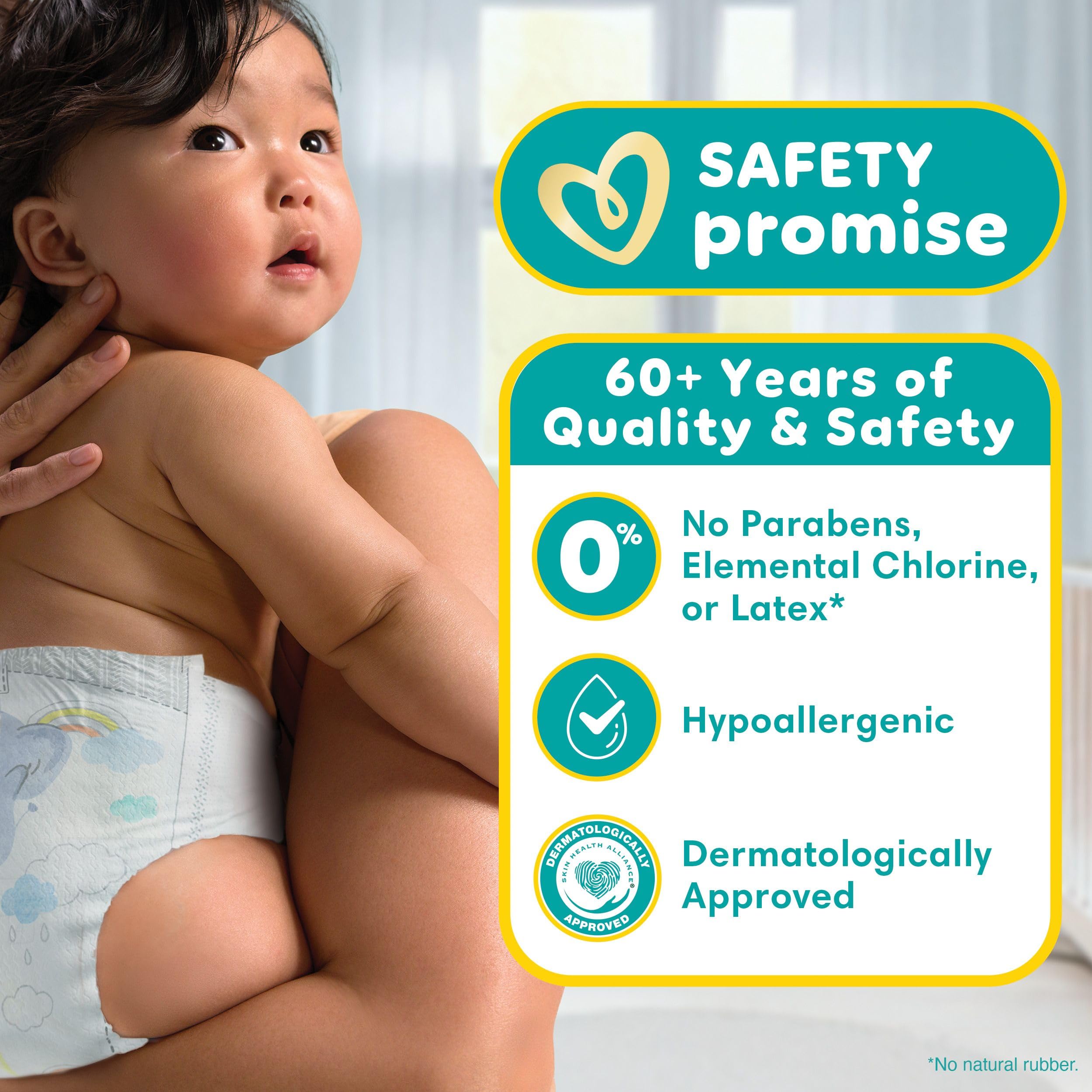 Pampers Swaddlers Diapers, Size S4 (15-34 lbs), 116 Count, Absorbent, Keeps Baby Dry and Comfortable, Skin Safe Disposable Baby Diaper - 4