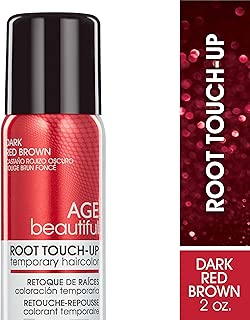 AGEbeautiful Root Touch-up Spray, Dark Red Brown, 2-Ounce - coolthings.us